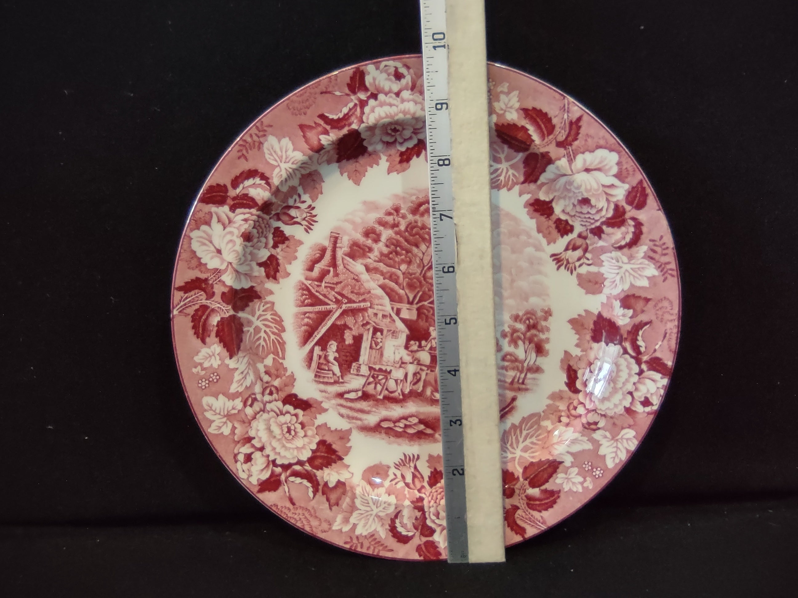 Vintage Dinner Plater Enoch English Scenery Wood Ware (lot 5686)