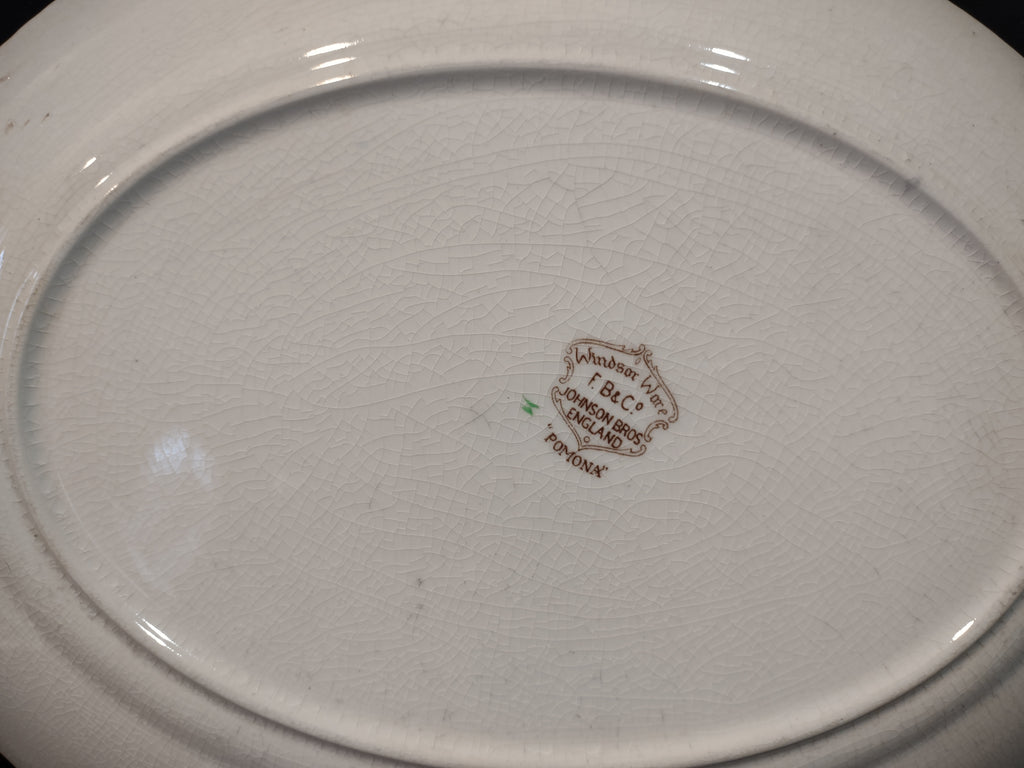 Vintage Johnson Pomona Windsor Ware Serving Platter England Ironstone (lot 5606)