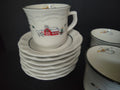 Pfaltzgraff Christmas Snow Village 7 x Coffee Cup Mug Saucer (lot 1161)