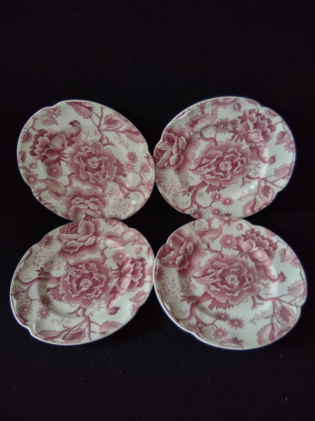 Vintage Johnson Brothers Salad Plate Ironstone English Chippendale X4 (Lot 5559)