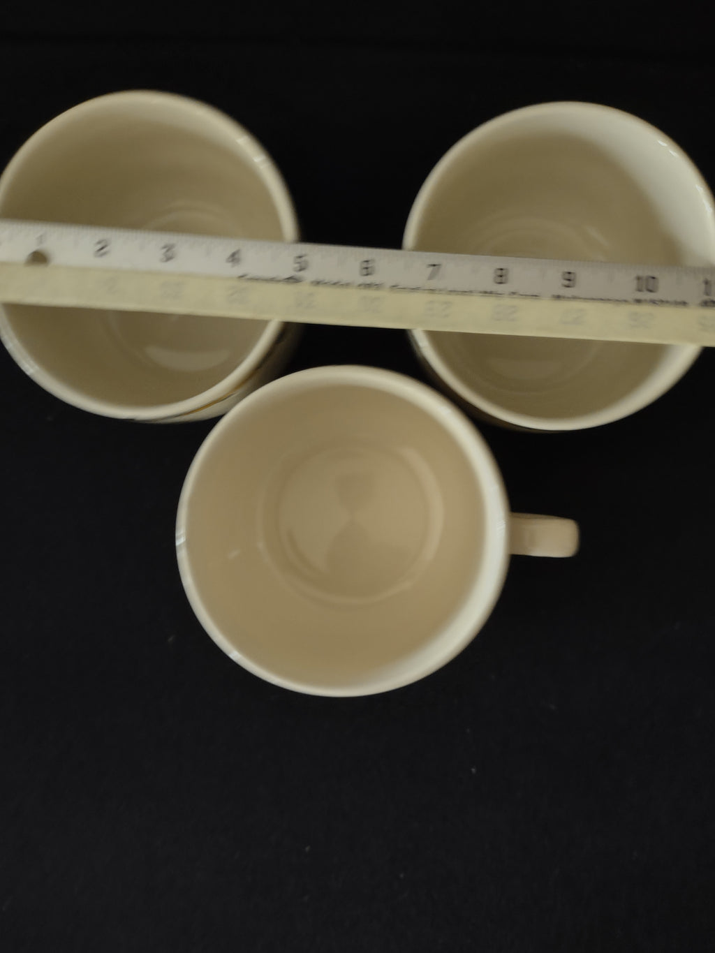 Vintage Thomson Pottery Birdhouse Soup Bowl Cup X 3 (Lot 2911)