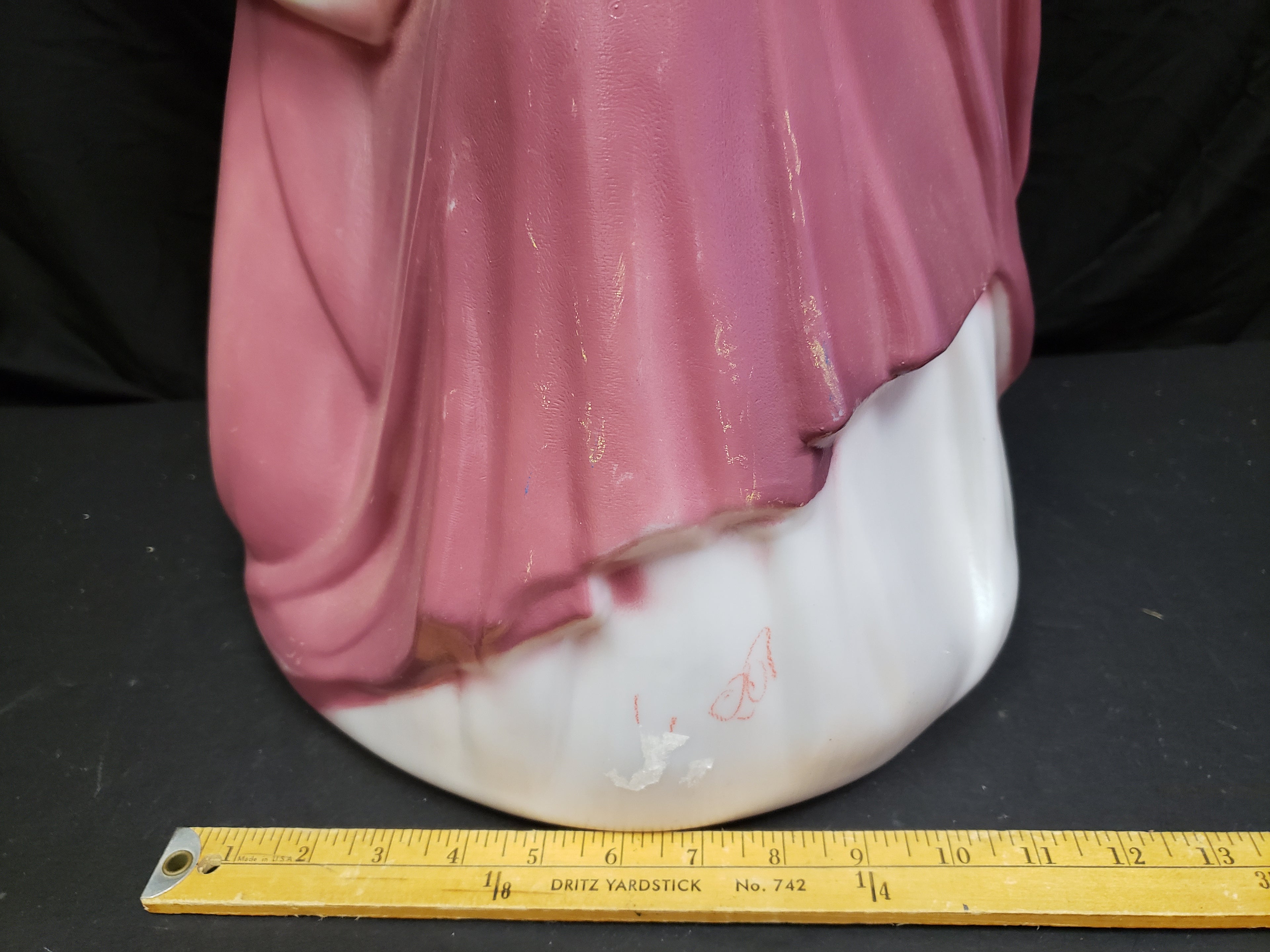 Vintage Christmas Nativity Outdoor Rose Joseph Blow Mold 28" (lot 2252)