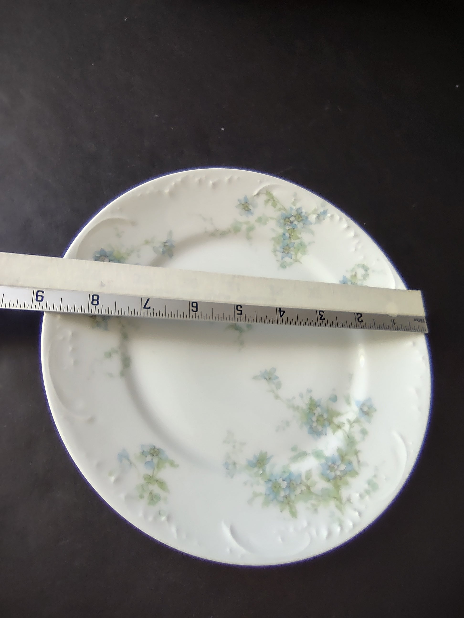 Haviland Limoges French Cottage Chic Luncheon/Dinner/Salad Plate Blue (lot 1122)