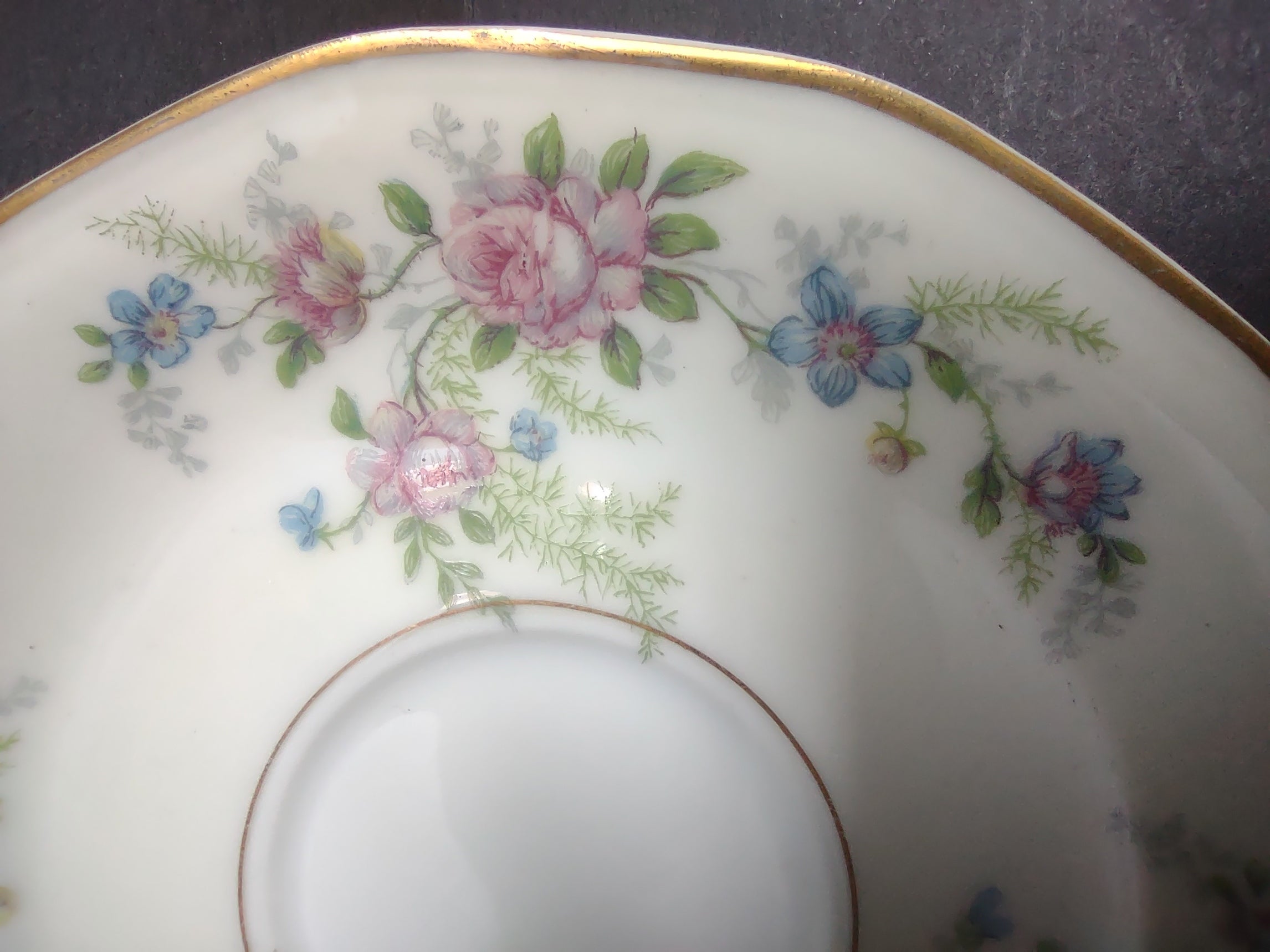Haviland Limoges Fleurette Saucer ONLY Floral (lot 810)