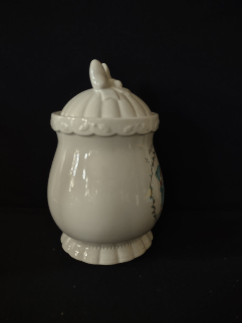 Vintage Christmas Precious Moments Happy Holly Days Cookie Jar (Lot 3751)