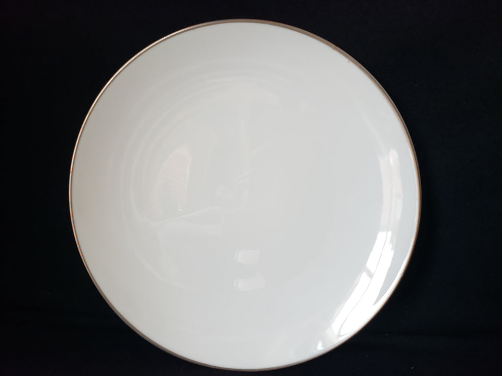 Vintage Royal Worcester White Silver Trim Salad or Luncheon Plate 8" (lot 2112)