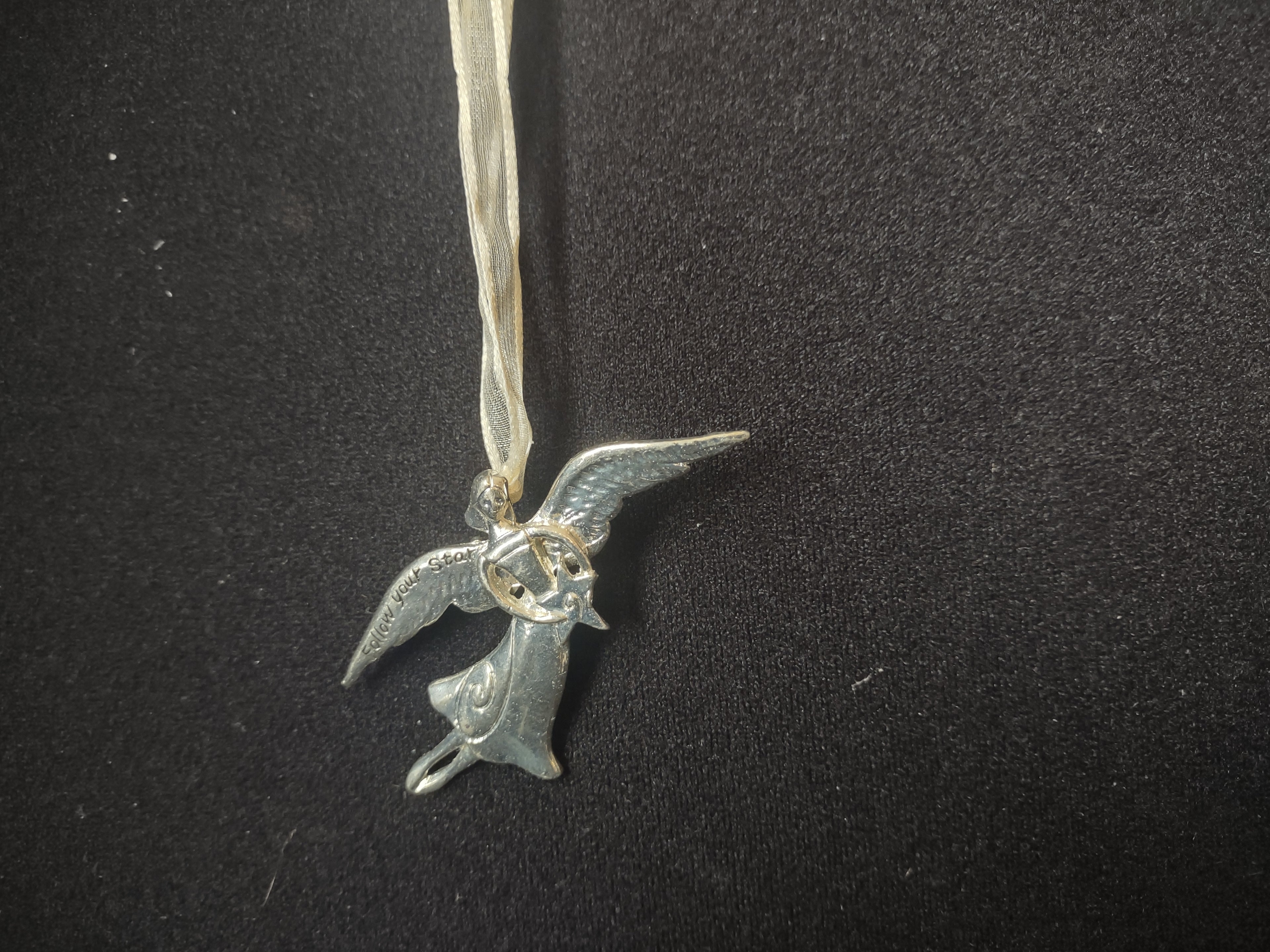 Serenity Mini Christmas Ornament Pin Follow Your Star Angel (lot 1620)