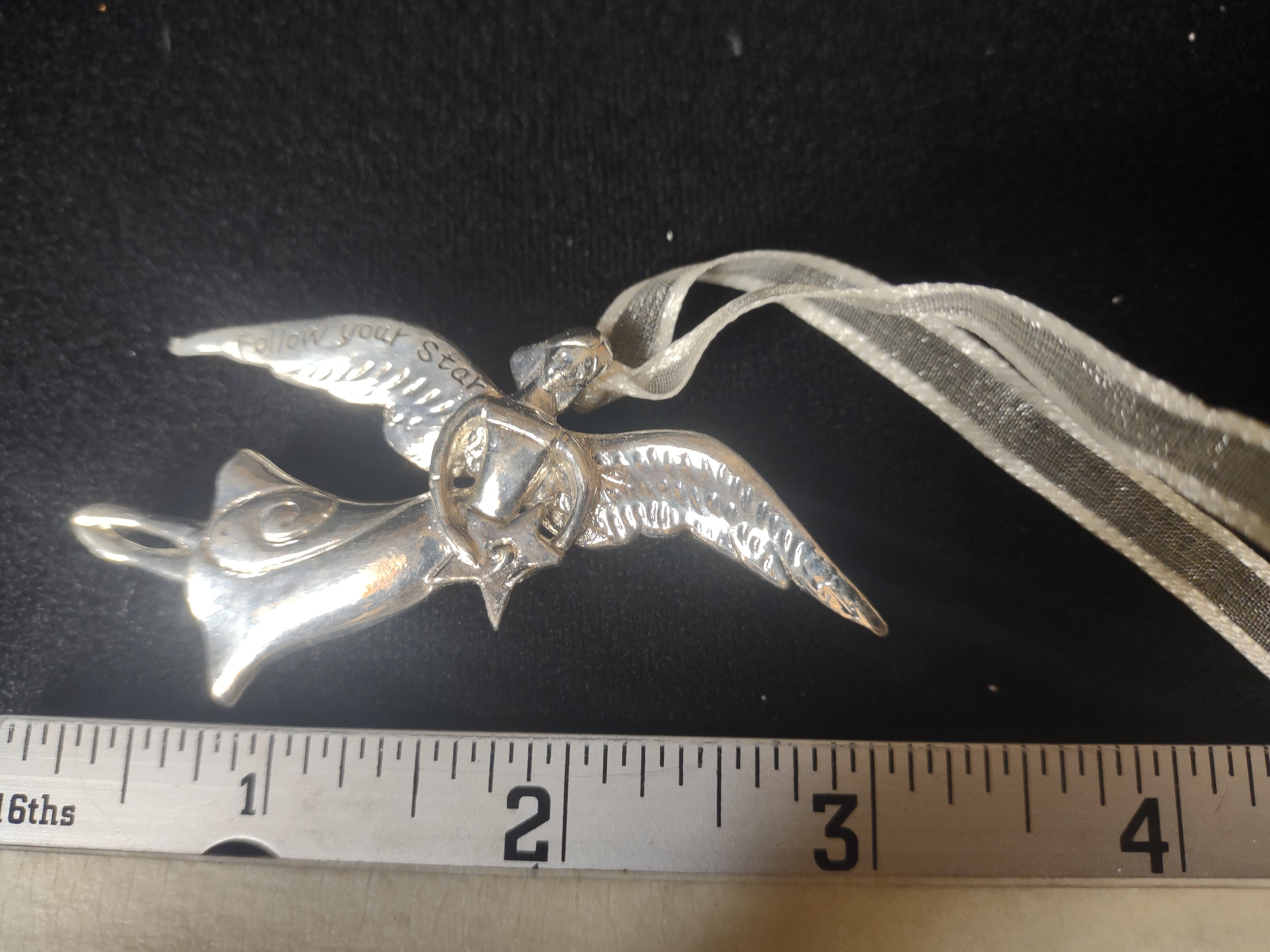 Serenity Mini Christmas Ornament Pin Follow Your Star Angel (lot 1620)