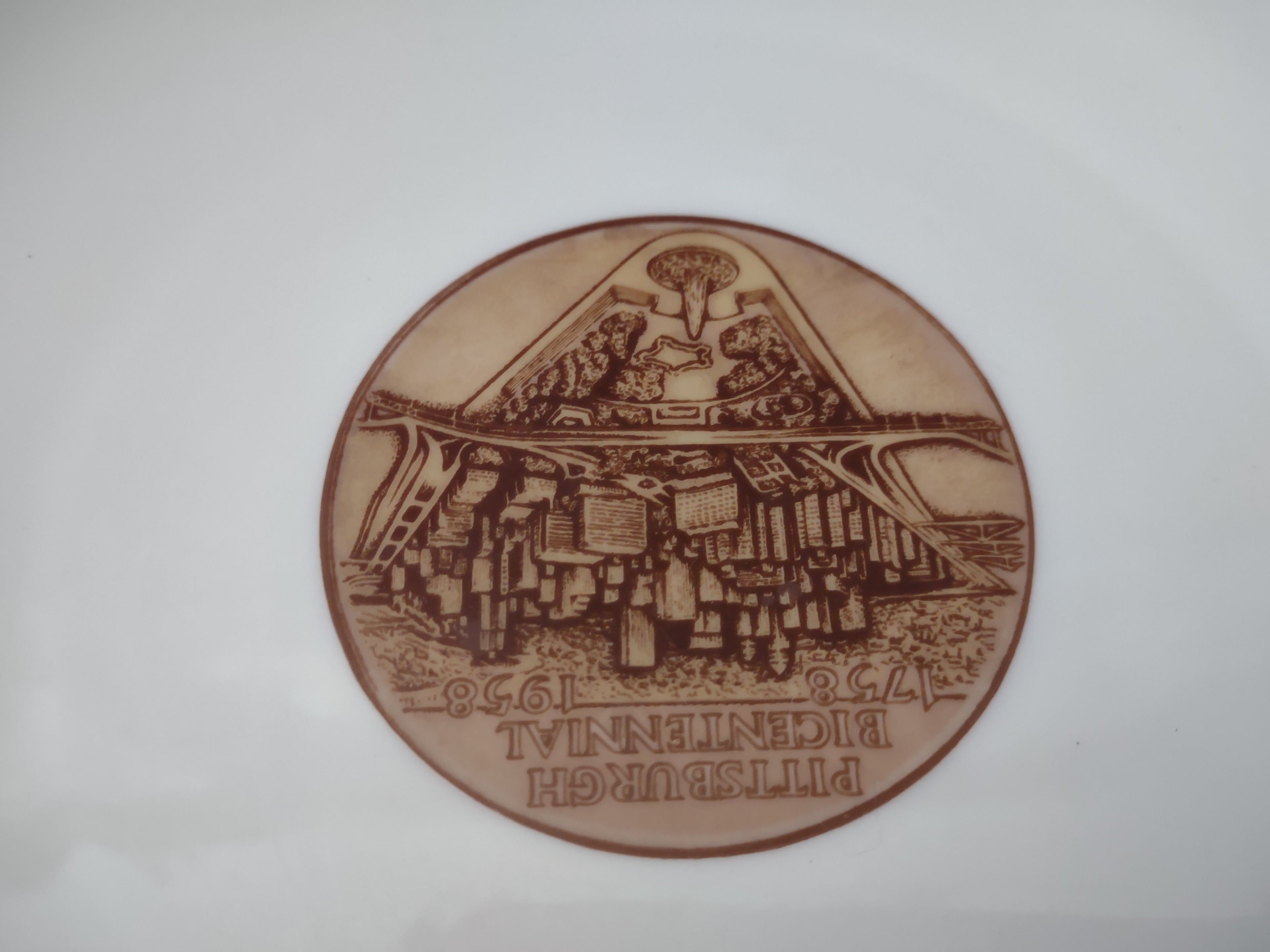 Vintage Lenox C-567 Limited Edition Pittsburgh Bicentennial Plate (lot 2002)