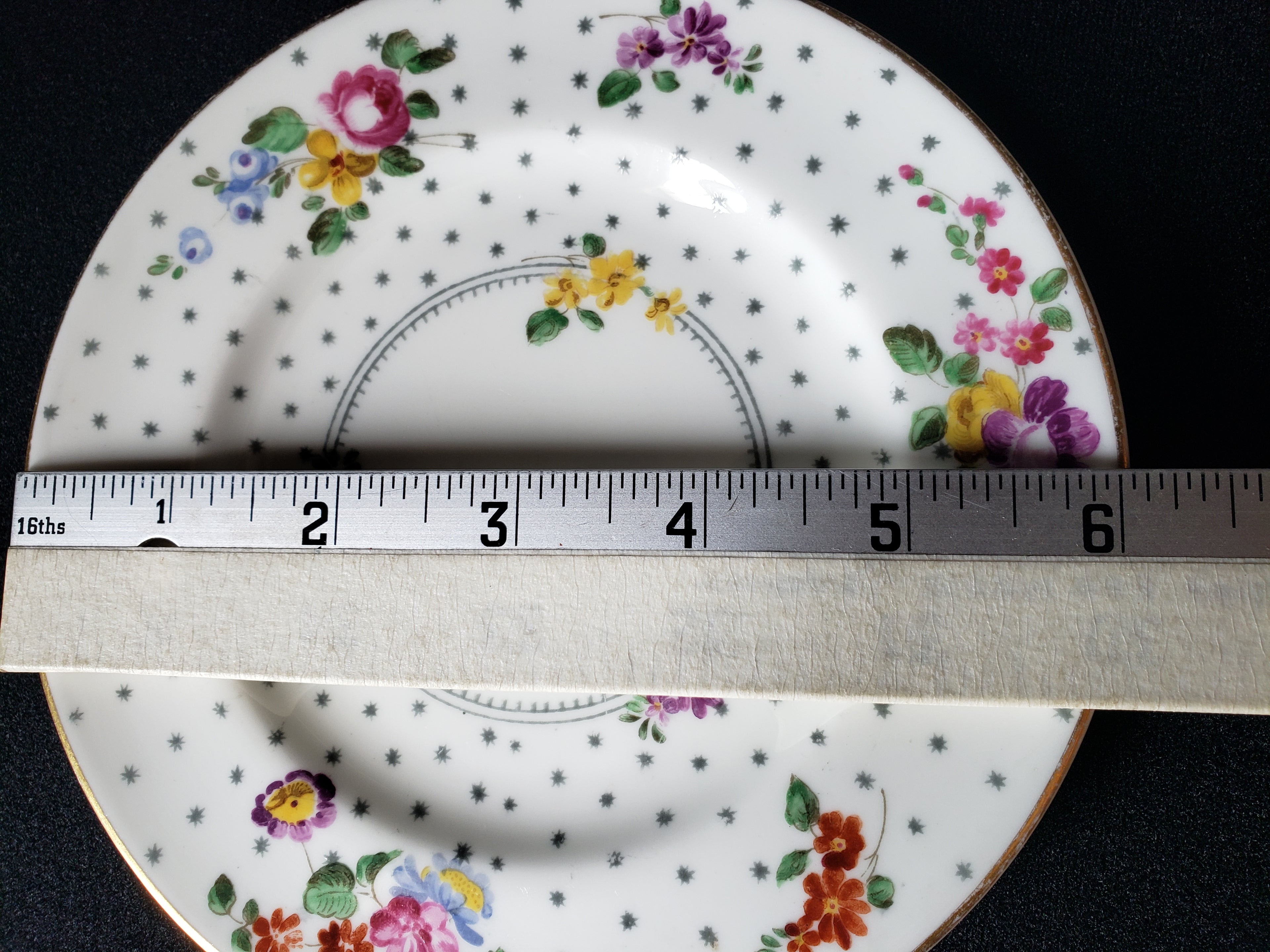 Vintage Royal Worcester Astral Stars Bread or Dessert Plate 6" (lot 2083)