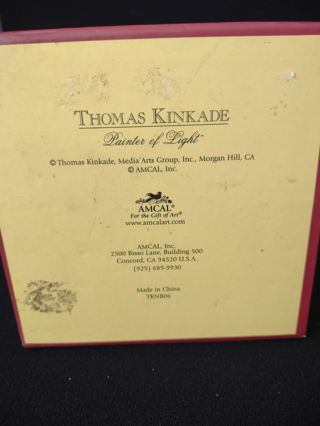Christmas Thomas Kinkade Painter of Light Set of 3 Gift Boxes (lot 2372)