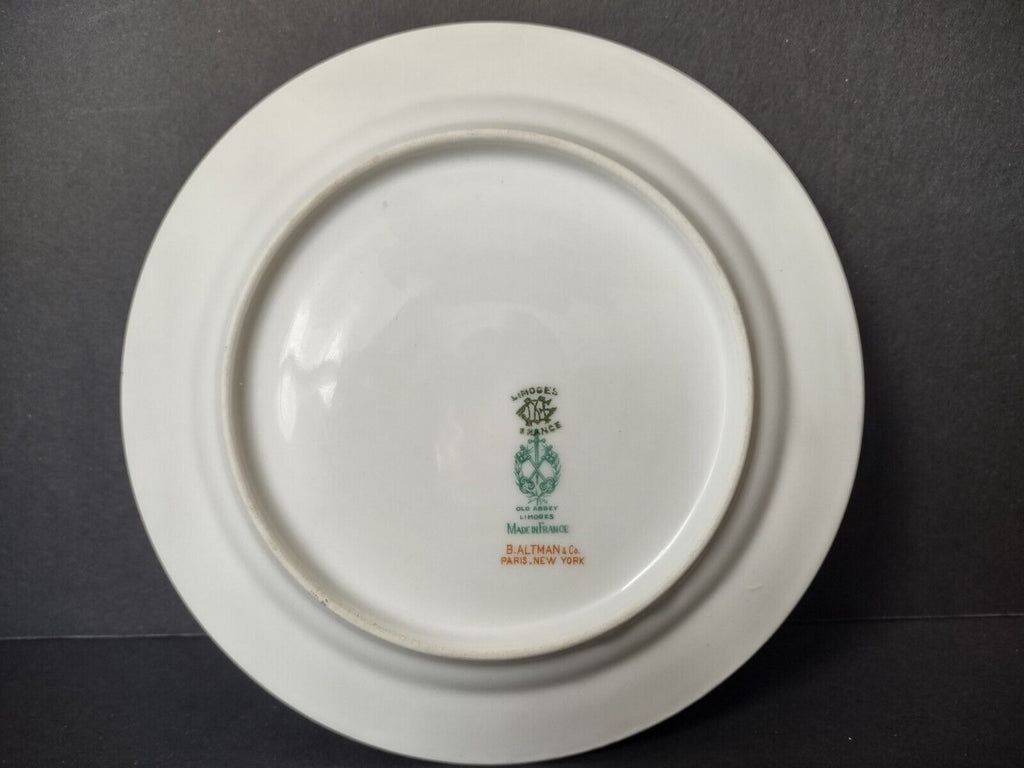 Haviland Limoges Old Abbey Rouen Spray Pheasant Salad Plate 7-3/8" (lot 346)