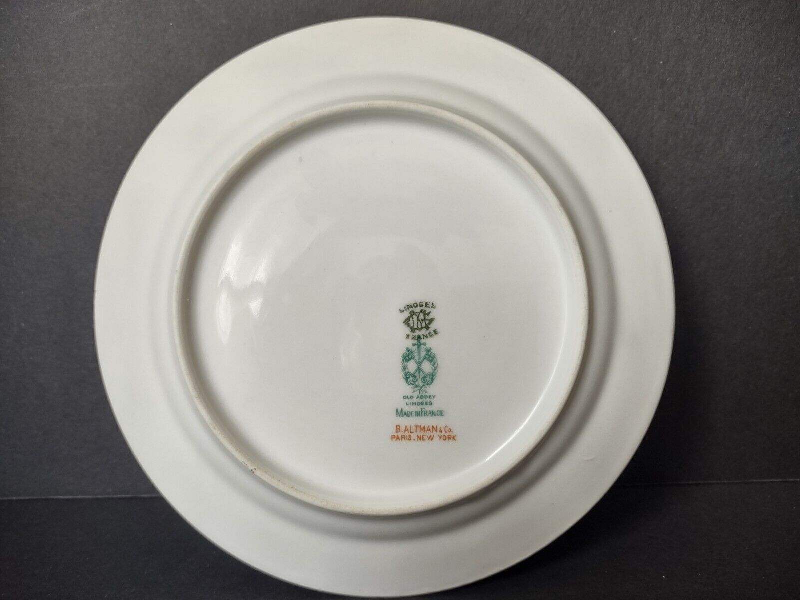 Haviland Limoges Old Abbey Rouen Spray Pheasant Salad Plate 7-3/8" (lot 346)