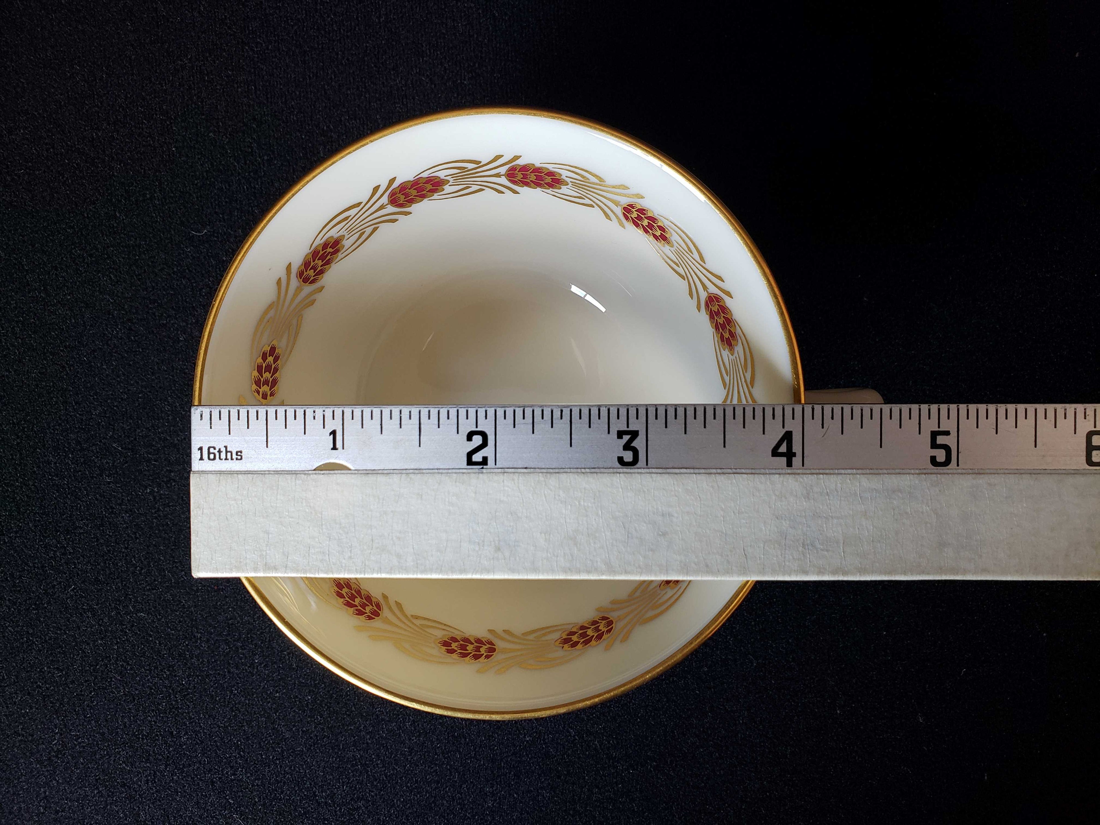 Vintage Lenox Pinehurst O-407-R Tea Cup with Saucer (lot 1937)
