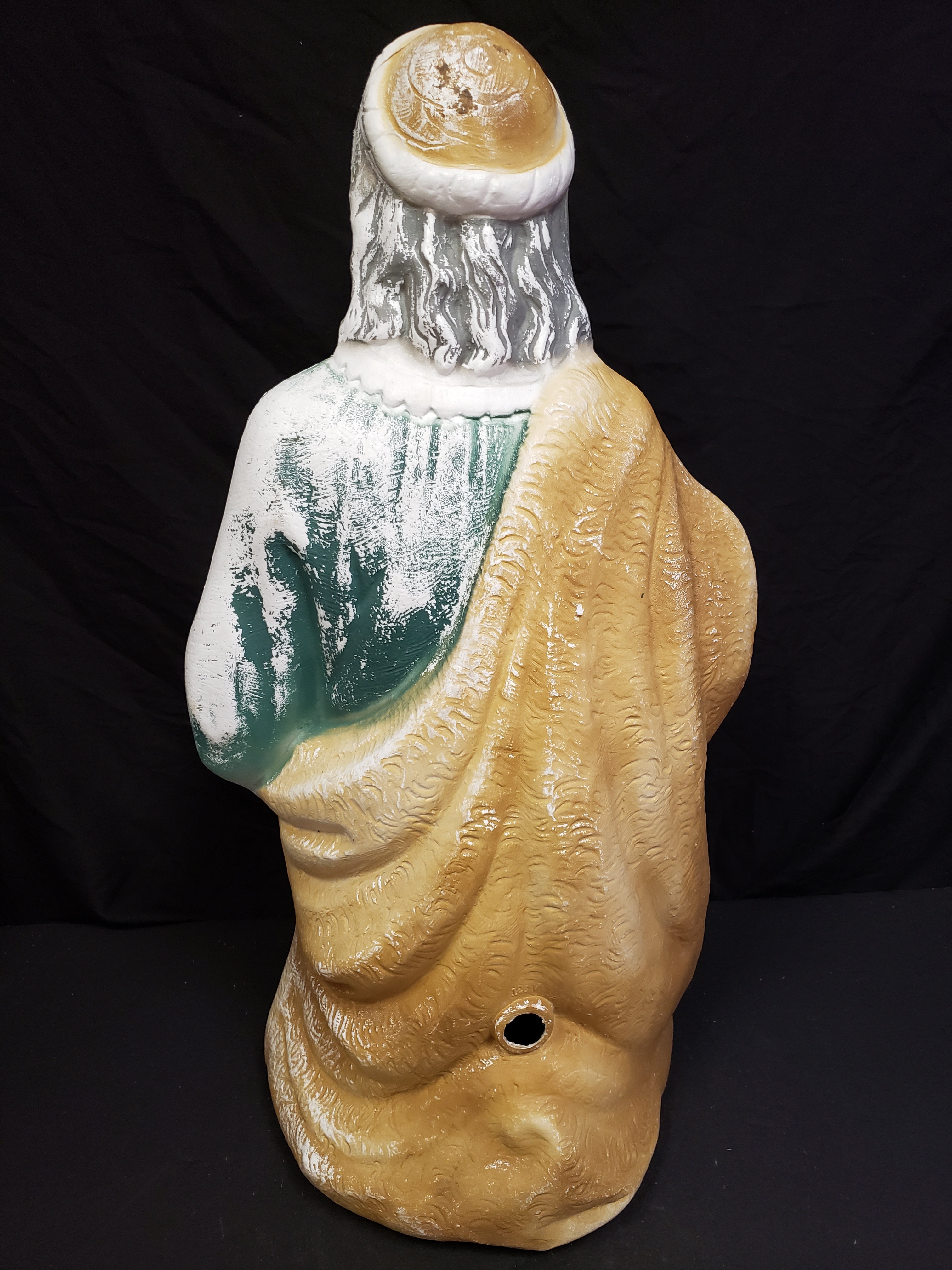 Vintage Christmas Outdoor Green Joseph NO STAFF Blow Mold 27" (lot 2259)