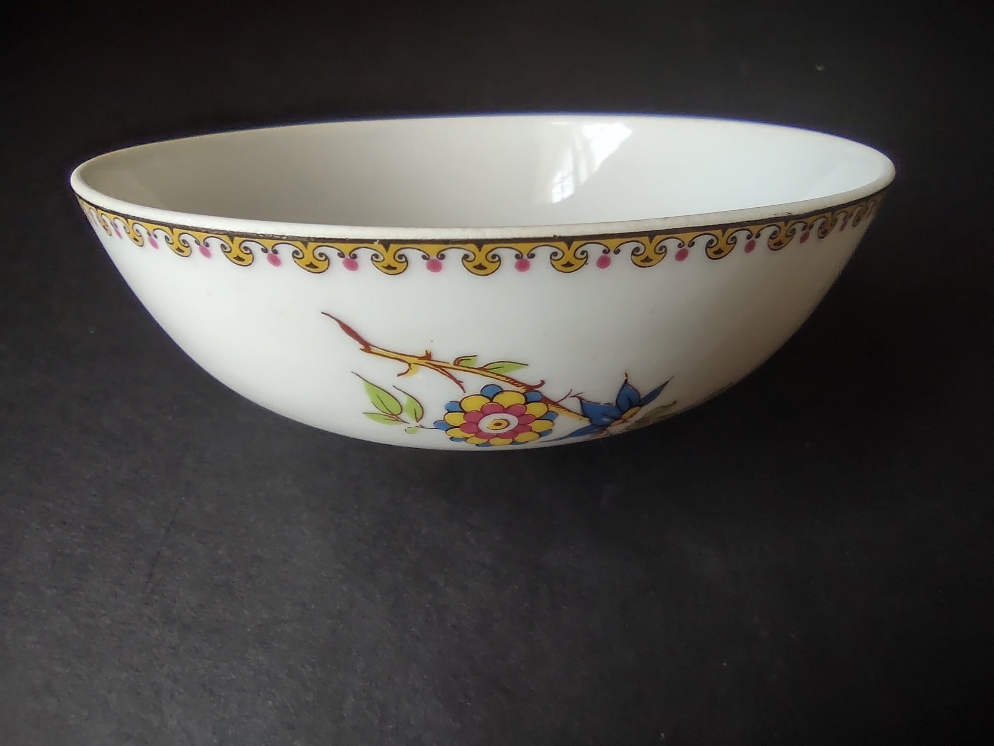 B. Altman Limoges Old Abbey Rouen Spray Pheasant Butter Dish Lid ONLY (lot 812)