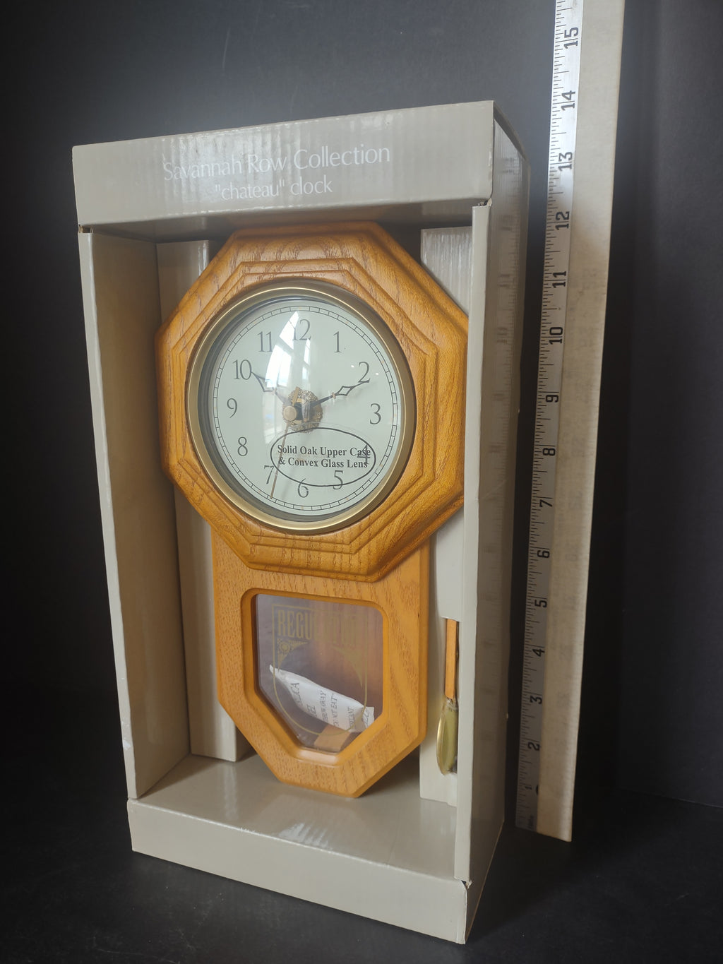 Sonoma Savannah Row Collection Chateau Wall Oak Clock (lot 2417)