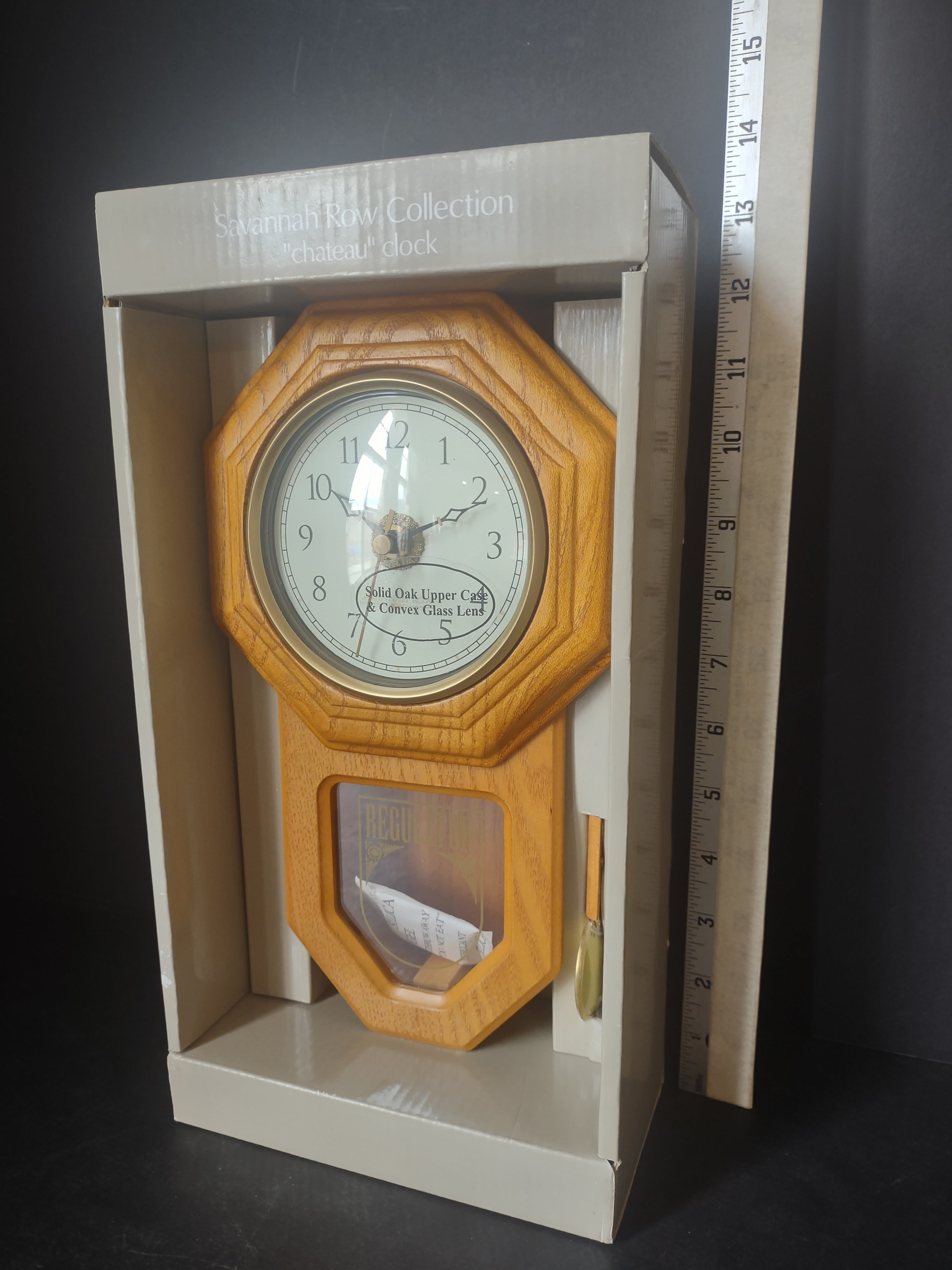 Sonoma Savannah Row Collection Chateau Wall Oak Clock (lot 2417)