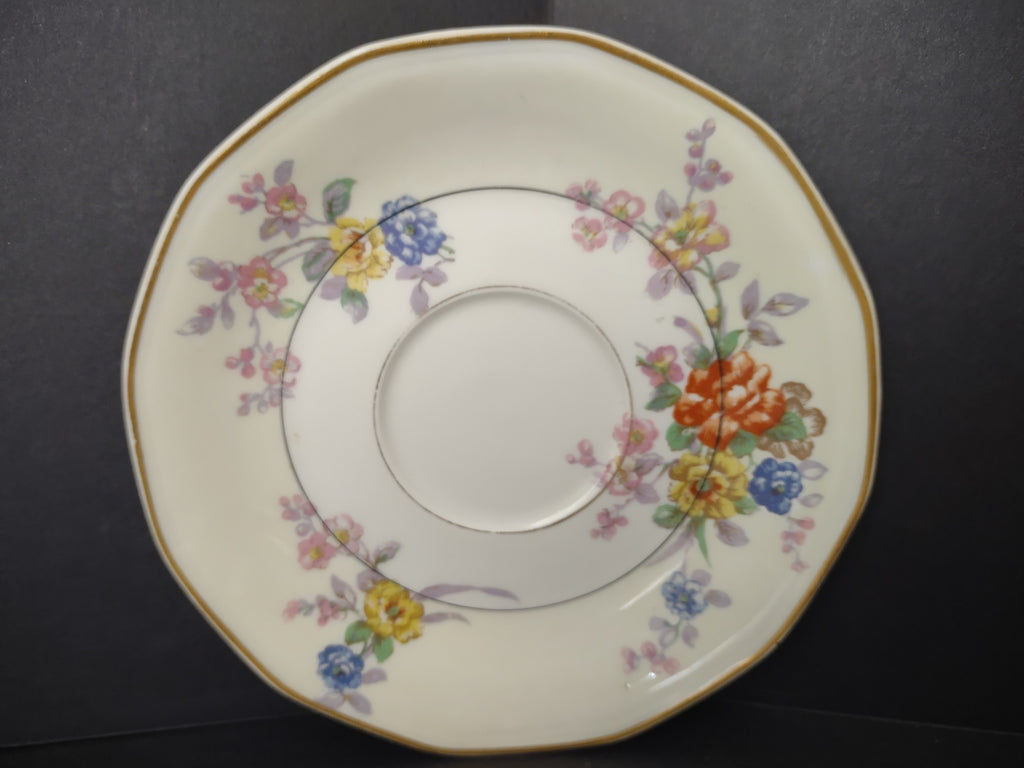 Haviland Limoges Yellow Jewel Saucer ONLY Floral (lot 819)