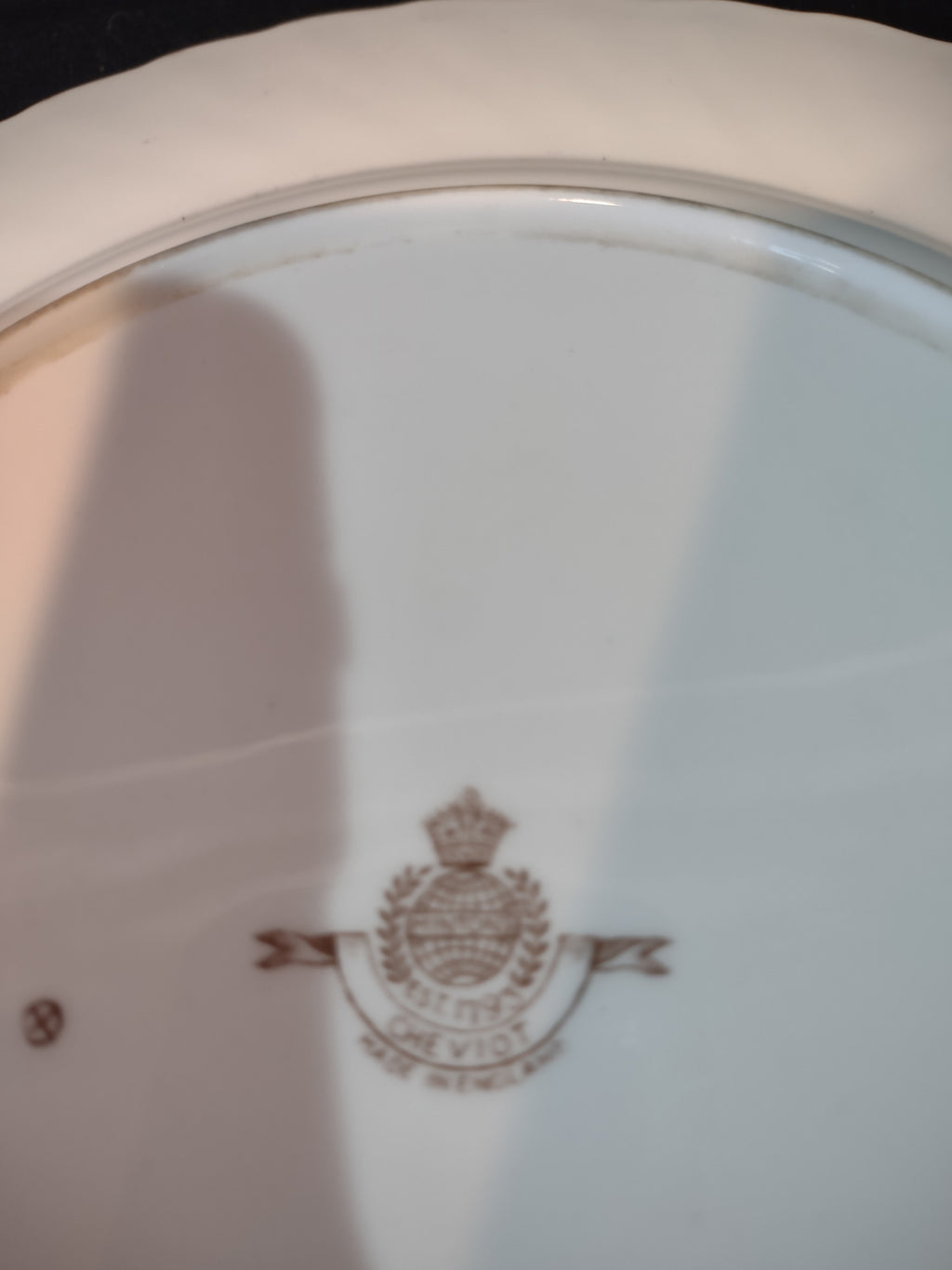 Vintage Minton Cheviot Green Dinner Plate Green Gold Fluted Edge X 2 (Lot 5444)