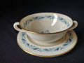 Vintage Lenox Bouillon Soup 2-handle Cup with Liner Blue Ridge (lot 1787)