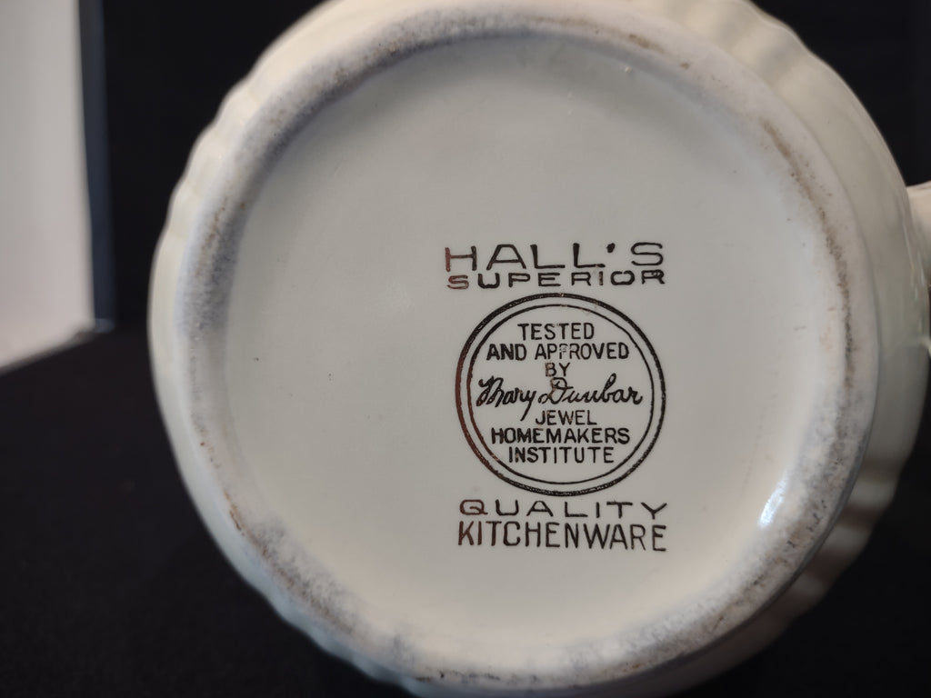 Hall's Superior Small Pitcher Jewel Tea Autumn Leaf 6" (lot 2875)