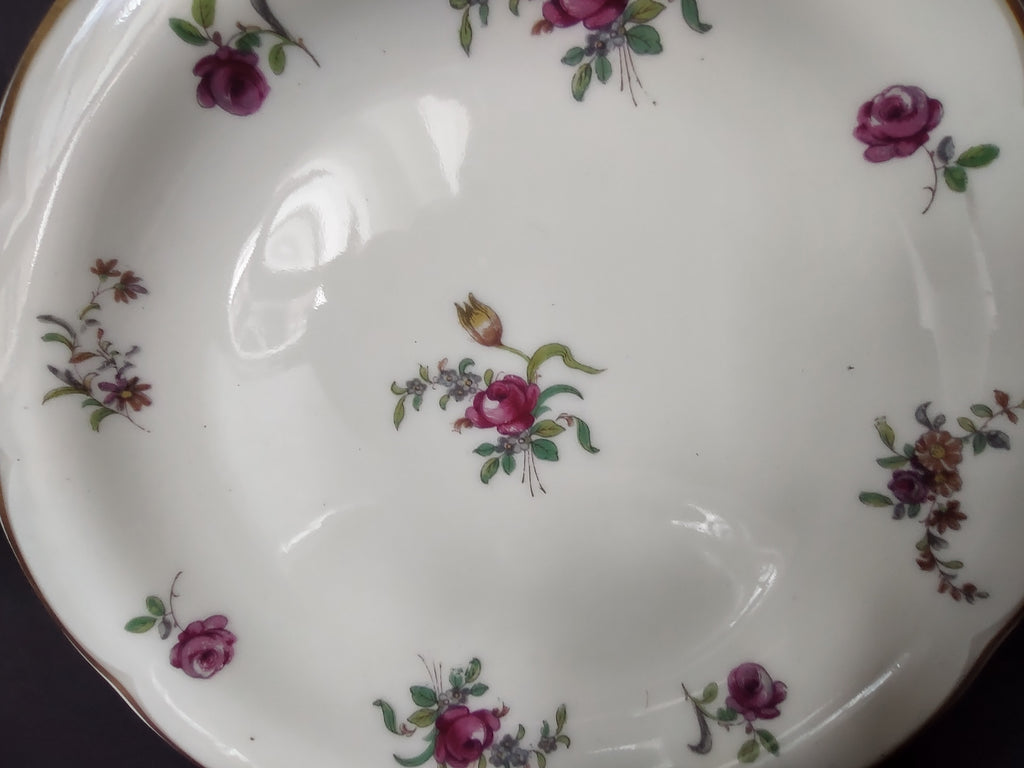 Haviland Limoges 2 x Dessert/Salad Plate Peony Flower Cream Color (lot 927)