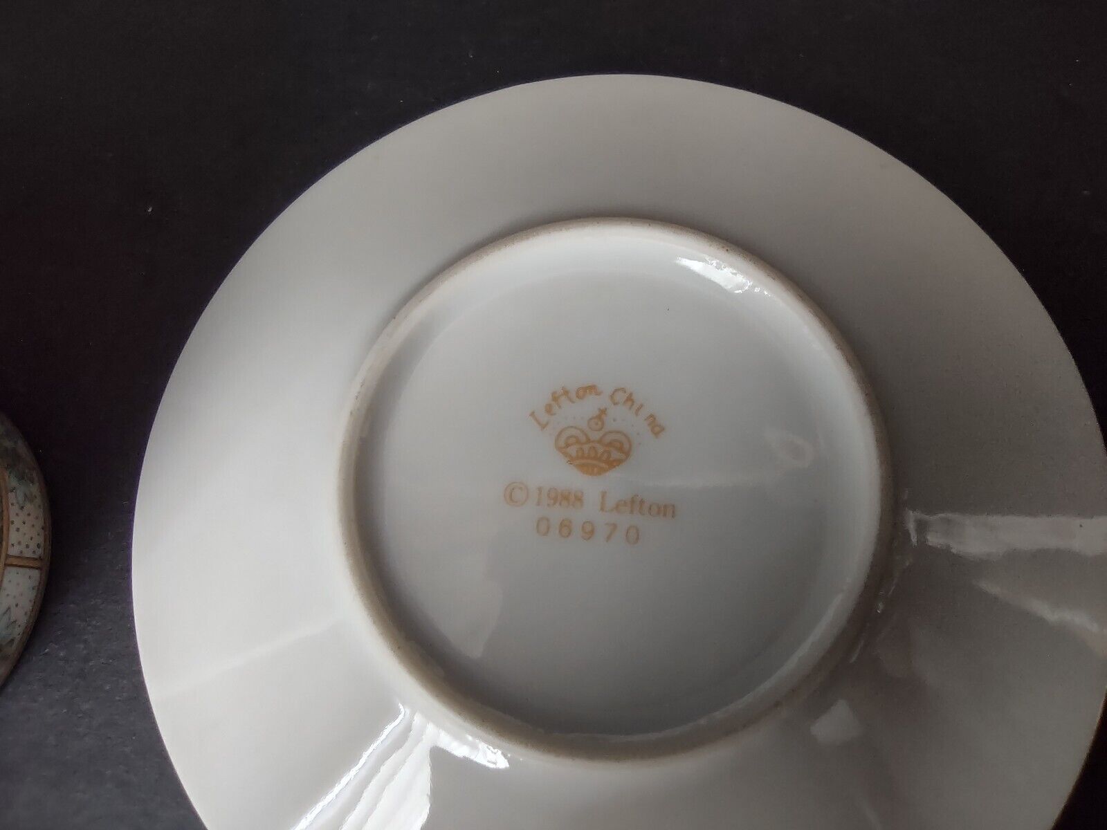 Vintage Demitasse Cup Lefton Pink Peony Flower (lot 522)