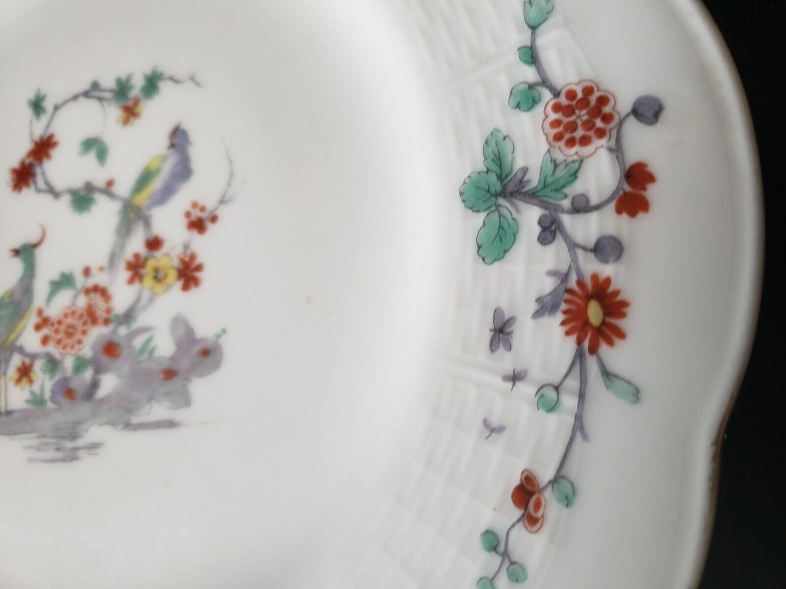 Haviland Limoges France Gold Trim Pheasant 9-3/4" Dinner Plate (lot 596)