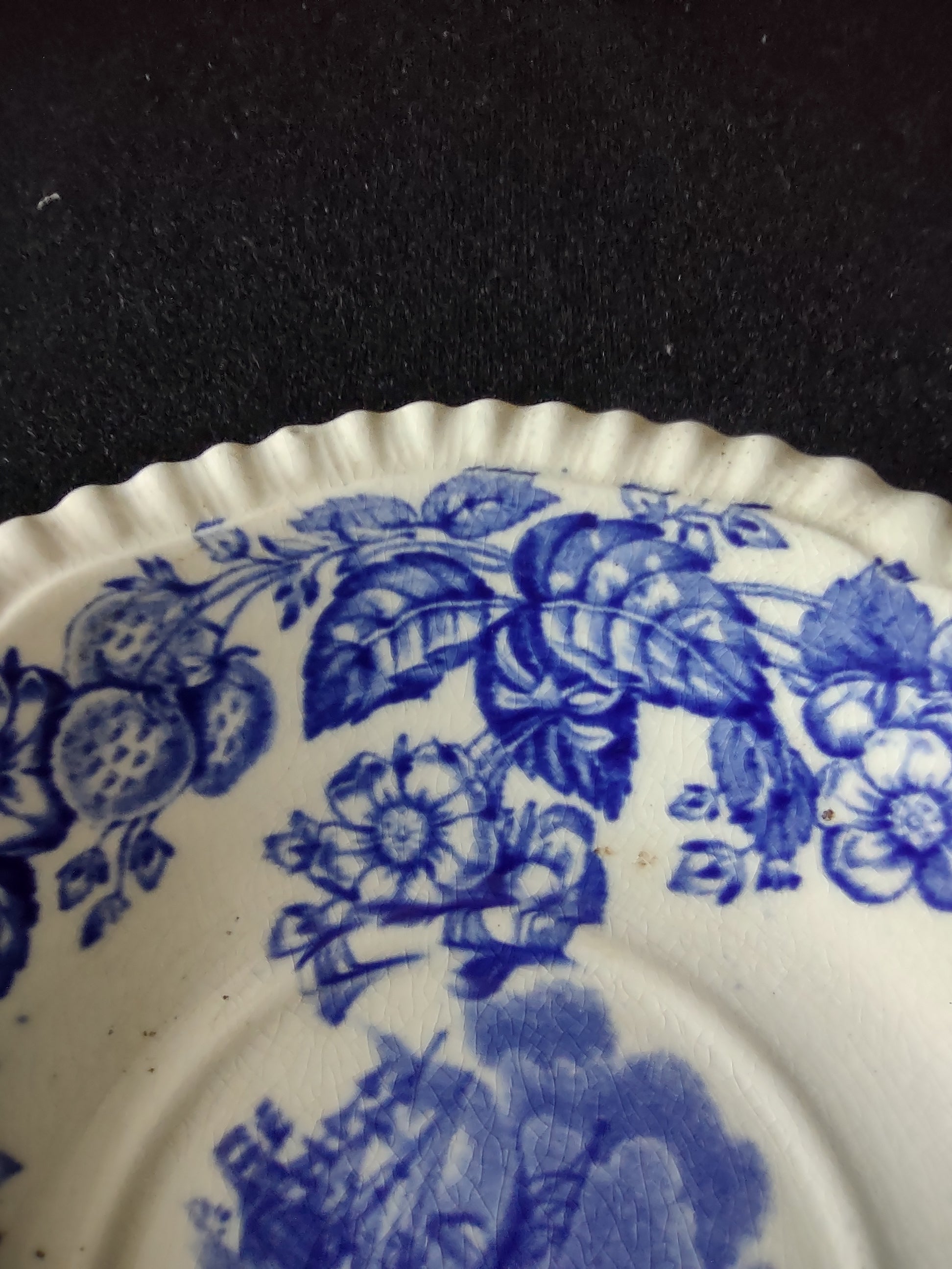 Vintage Copeland Spode Teacup Saucer Old Salem Blue Earthenware (Lot 5815)