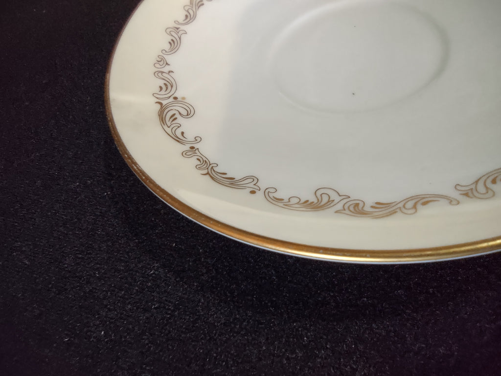 Vintage Minton Felicity Saucer Bone China Gold Scrolls (Lot 5504)