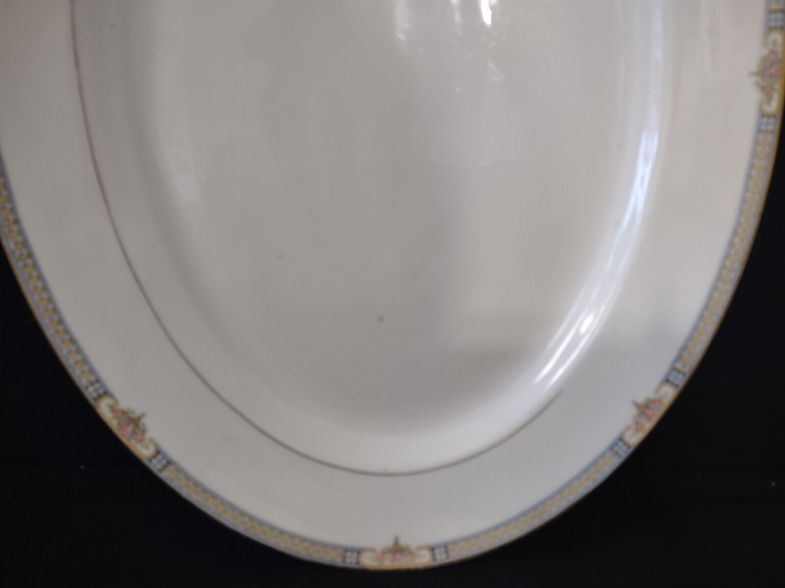 Noritake The Basel Oval Holiday Turkey Serving Platter 16-1/2" Japan (304)