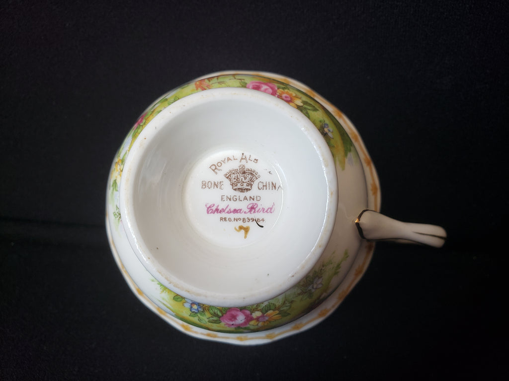 Vintage Royal Albert Bone China Chelsea Bird Tea Cup ONLY (lot 2023)