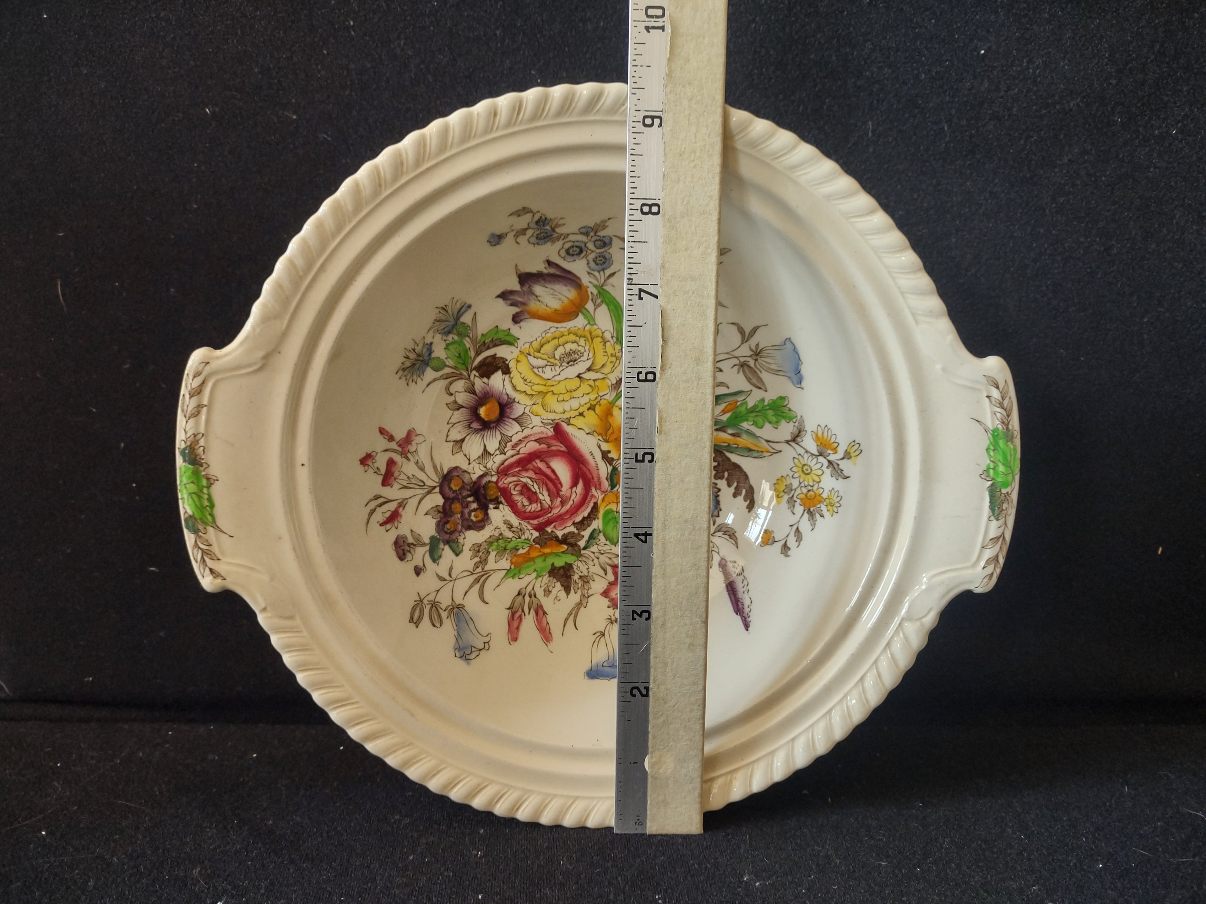 Vintage Johnson Bros Garden Bouquet Ironstone England Serving Bowl (lot 5616)