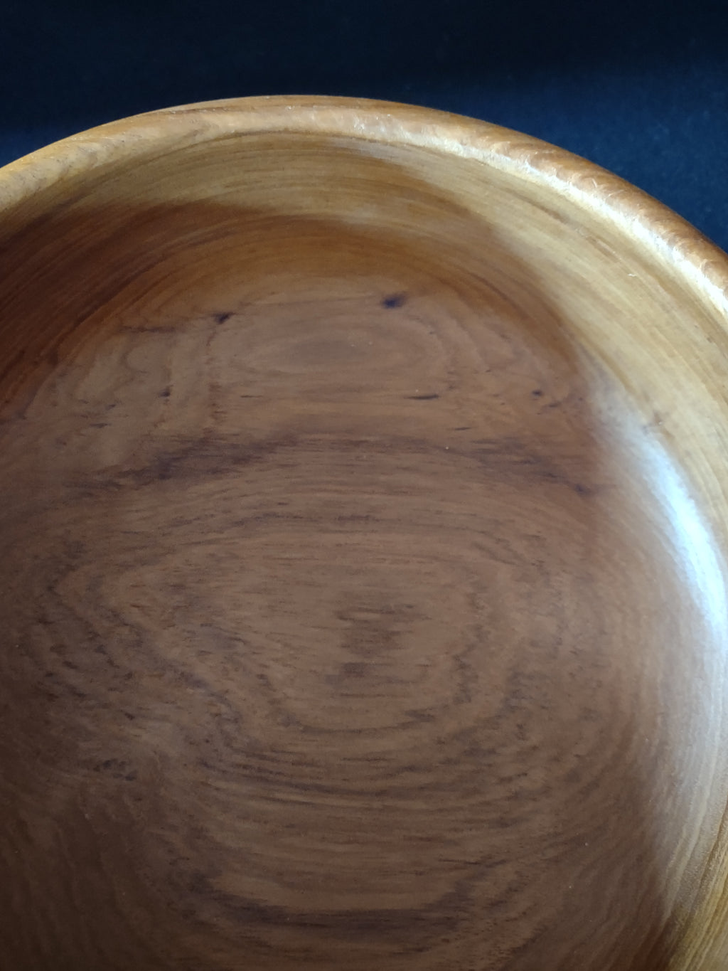 Vintage Hand Turned Teak Wood Bowl Bohemian Retro Design (Lot 5325)