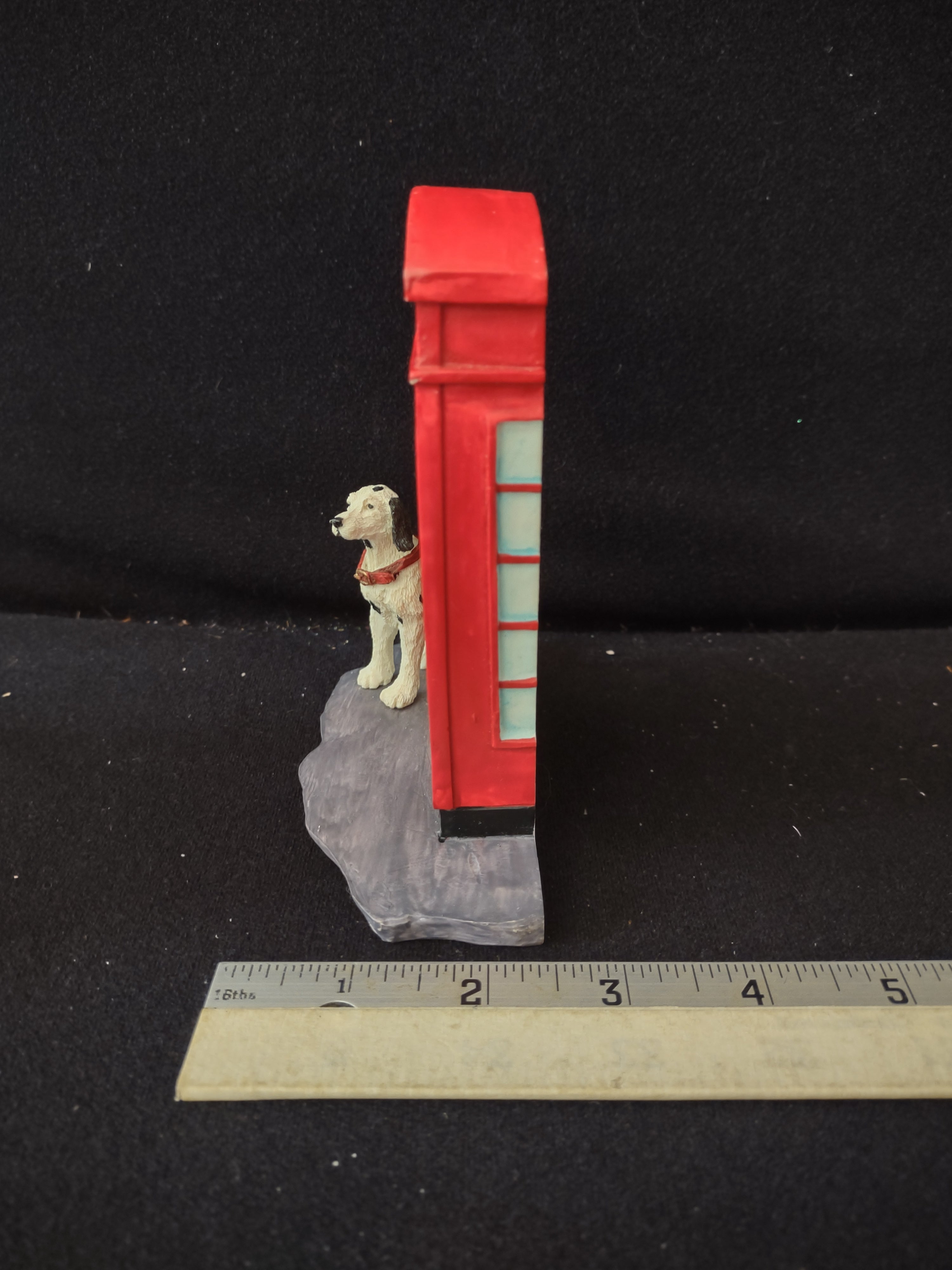 Vintage Lemax Memory Makers Collection Telephone Booth Dalmatian (Lot 3917)