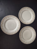Haviland Limoges Schleiger 346 Red Rose 3 x Salad Lancheon Plate 8-1/2" (lot 545
