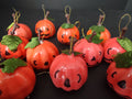 13 x Halloween Plastic Small Pumpkin Hanging Ornaments (lot 1144)