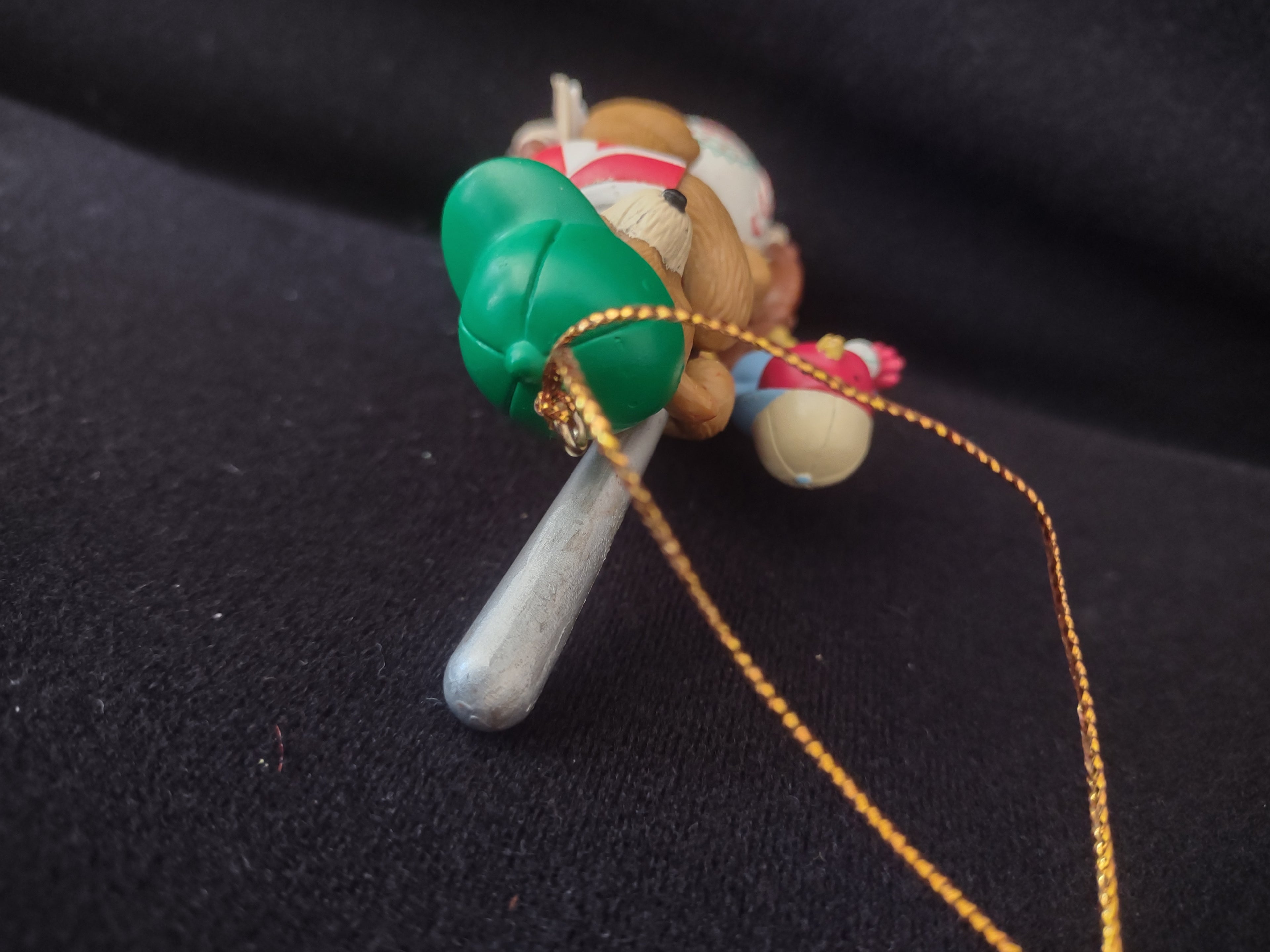 Christmas Baseball Bear Ornament Glove Red Bird Bat (Lot 4181)