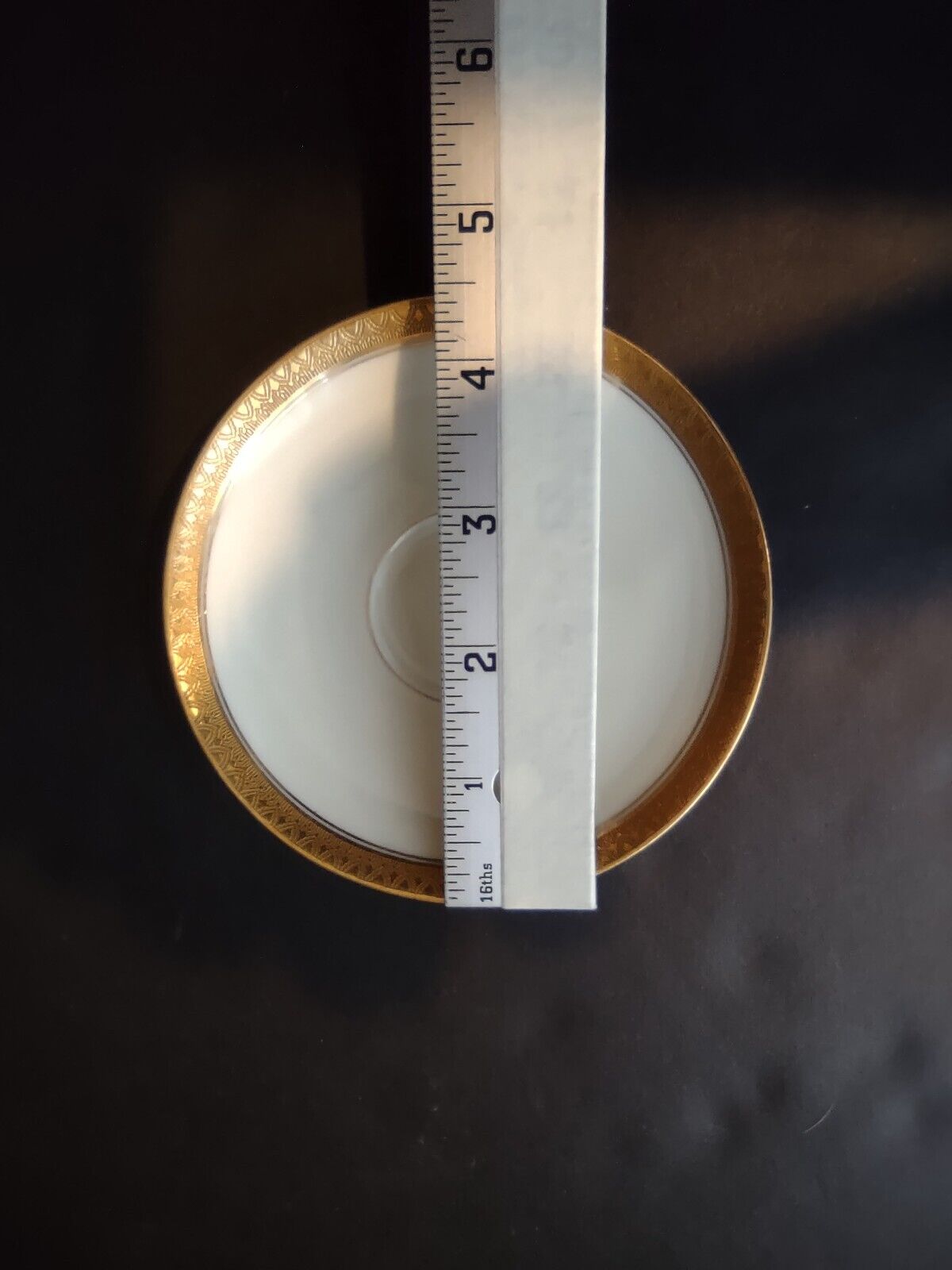 Vintage Black Knight Marquise Bavaria Demitasse Cup Heavy Gold Trim (lot 512)