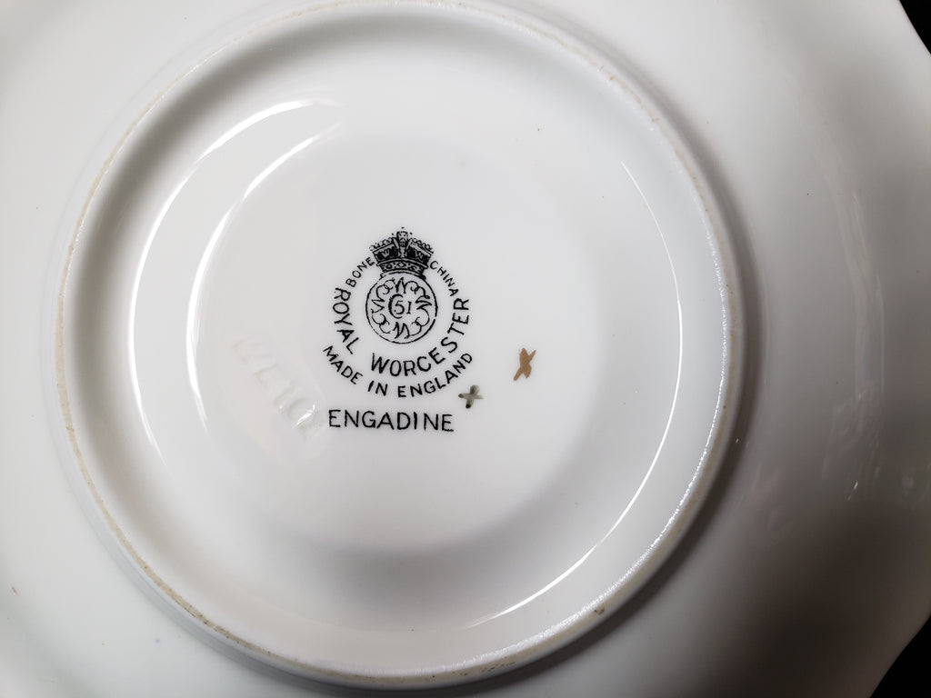 Vintage Royal Worcester Saucer ONLY Engadine 6" (lot 2092)