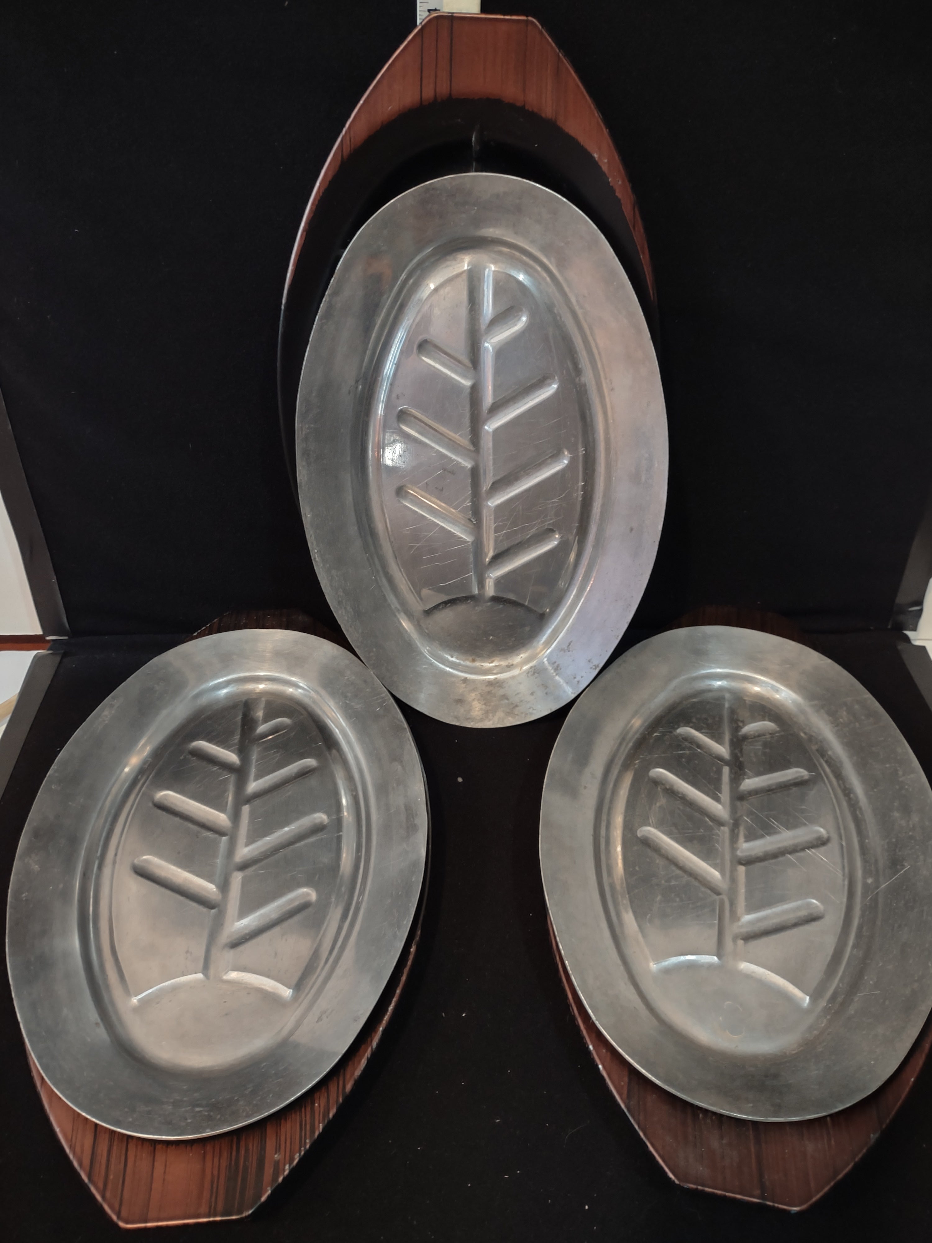 Aluminum Steak & Fajita Platter Holder Set X 3 (Lot 3071)