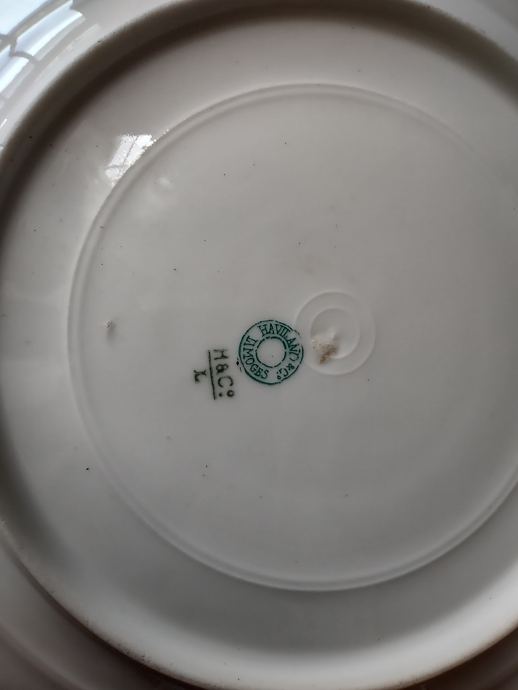 Depose Haviland Limoges Pink Brown Cornflower Luncheon /Salad Plate (lot 968)