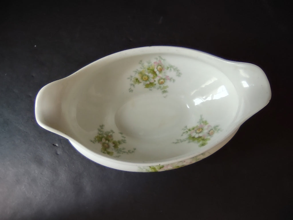 Haviland Limoges GDA Gravy Boat NO UNDERPLATE Pink Daisy Daisies (lot 877)