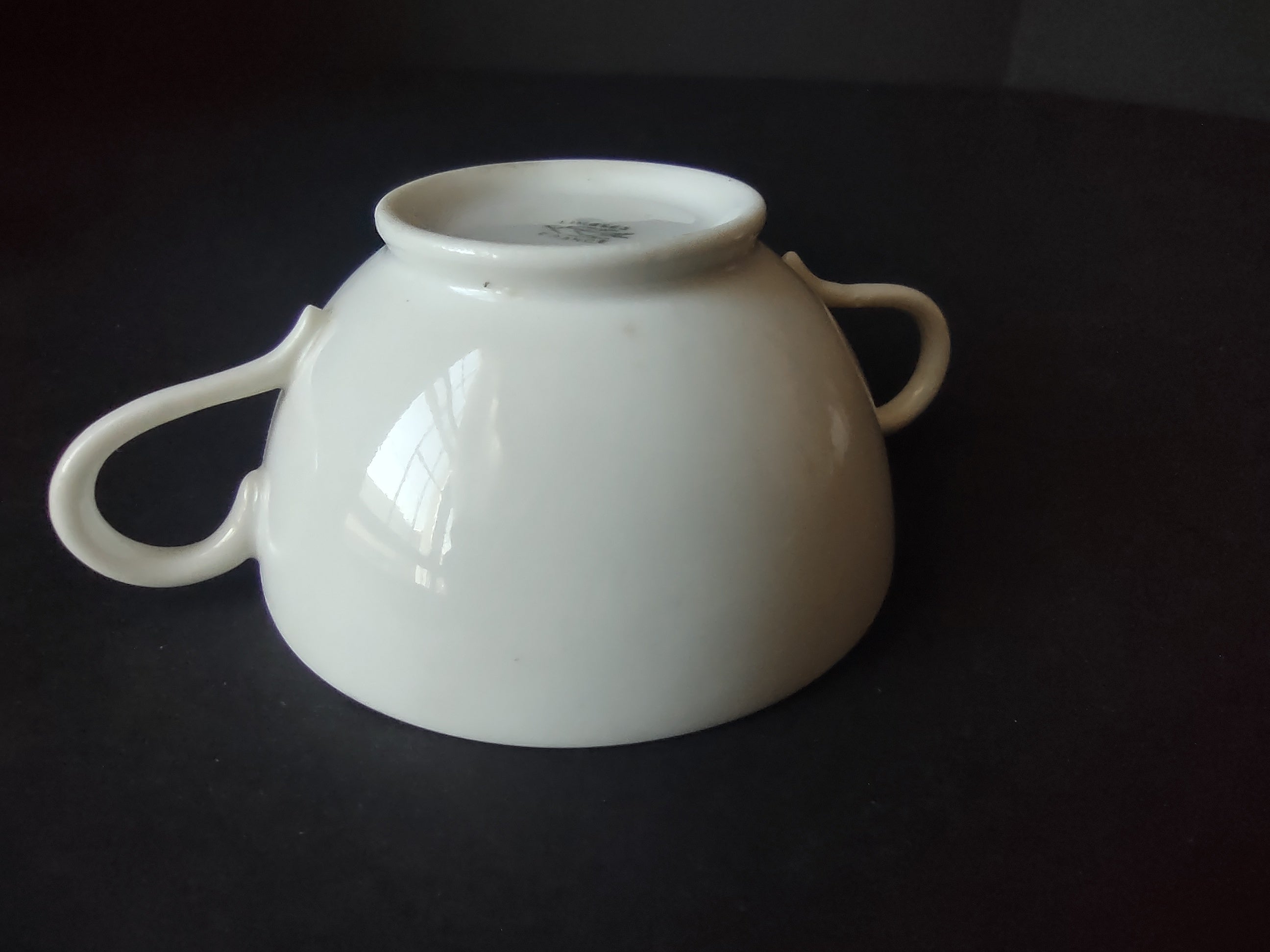 Limoges Porcelain Bouillon Cup ONLY Plain White (lot 1076)