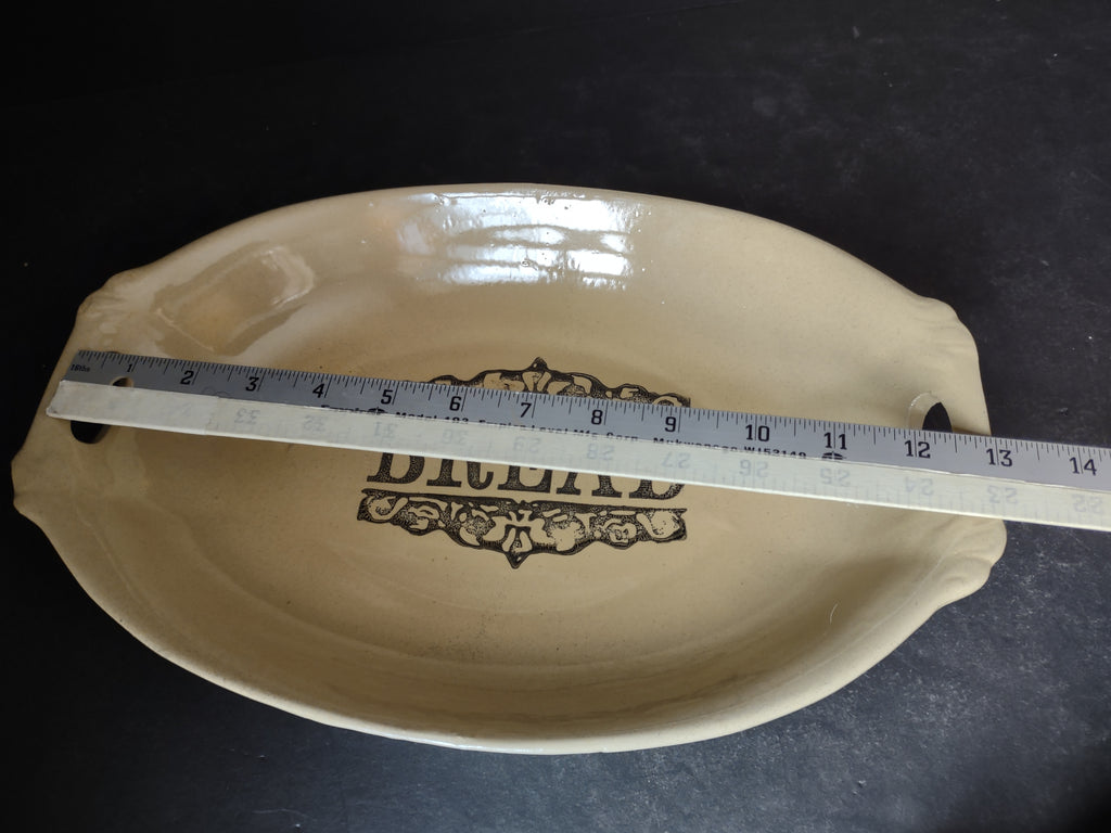 Vintage Moira Pottery Ironstone England Bread Tray Platter Small CHIP (lot 5660)