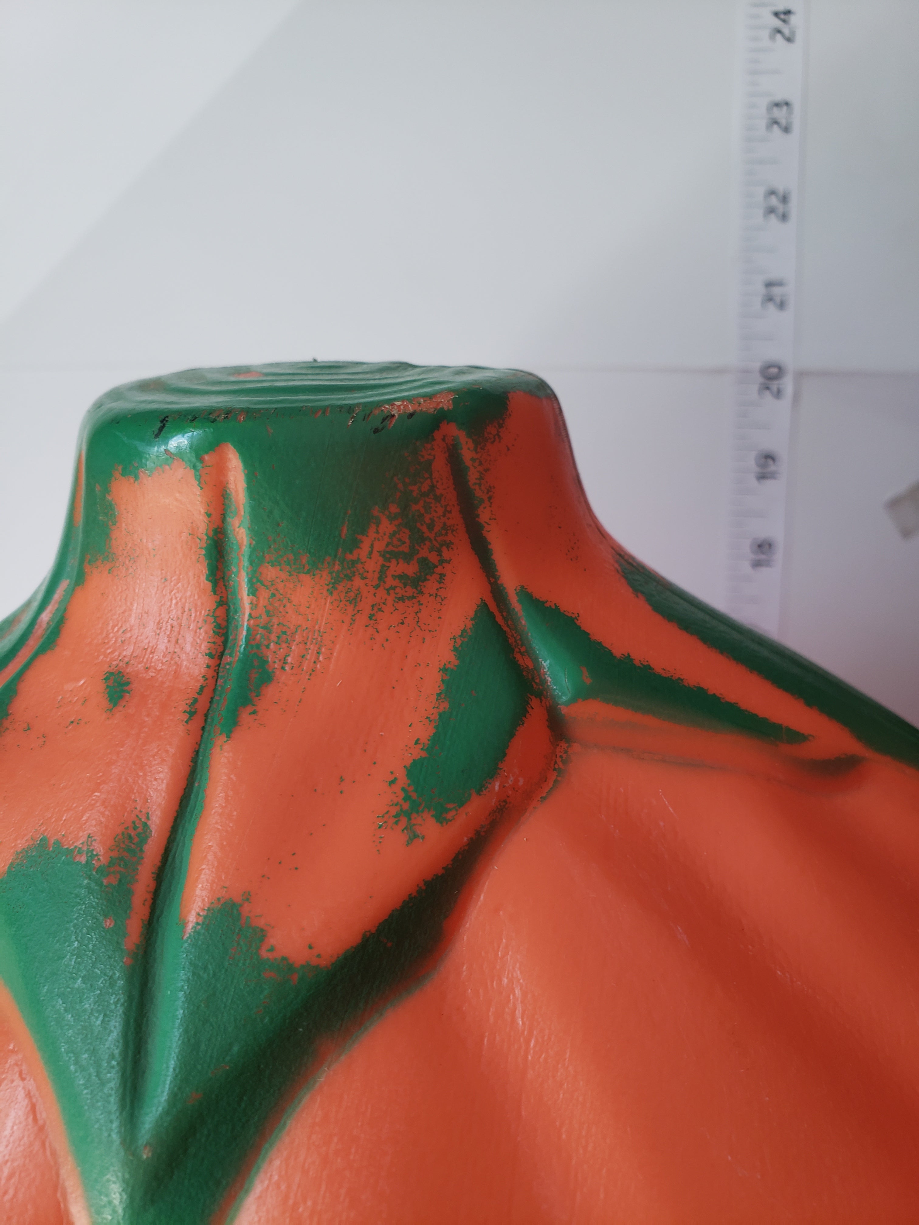 Halloween Plastic Jack O' Lantern Orange Pumpkin Large Blow Mold 20" (lot 2212)