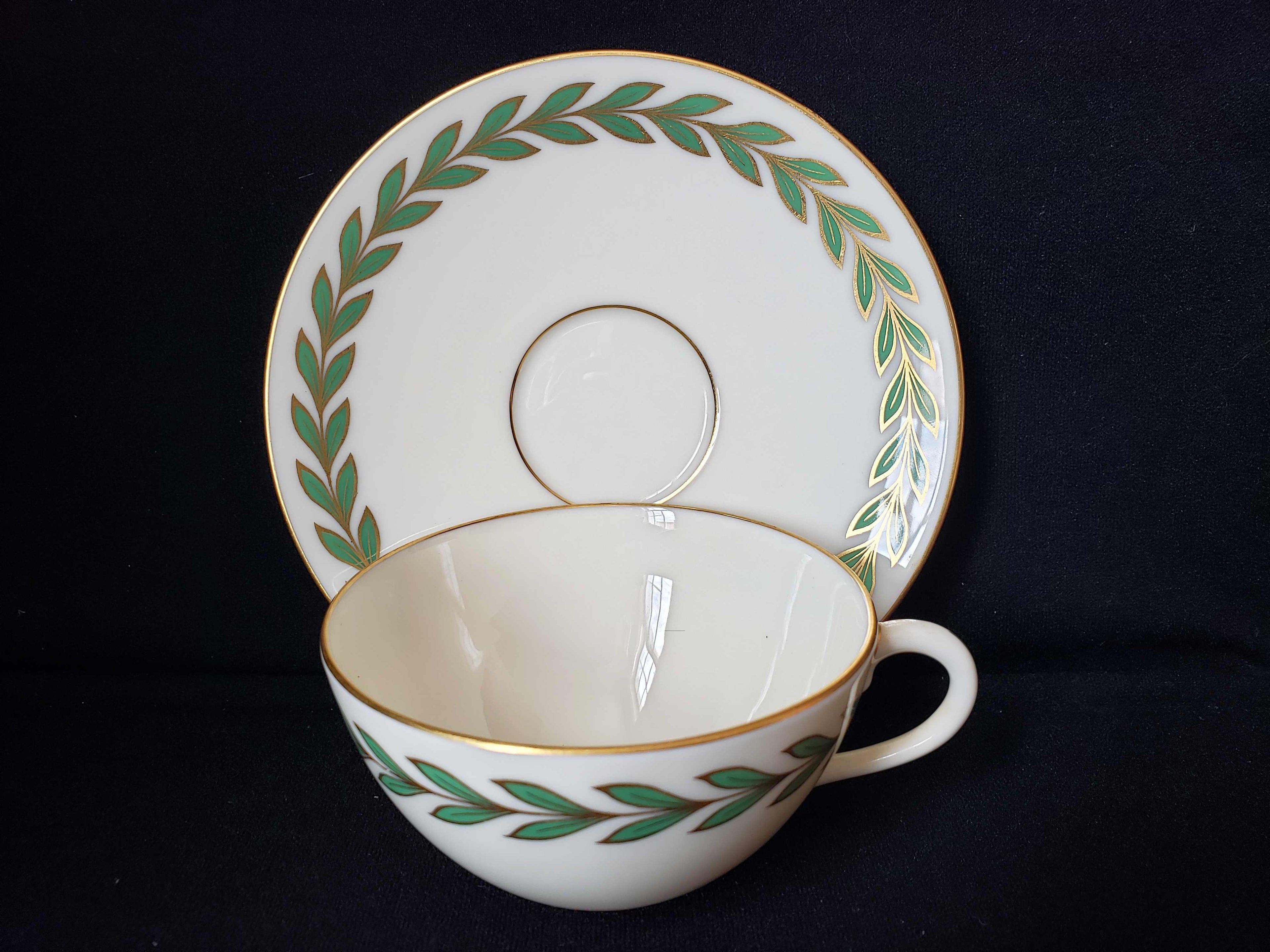 Vintage Lenox Athenia X-421 Tea Cup with Saucer (lot 1928)