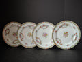 Vintage Minton Rose Yellow Trim Dinner/Lunch Plate x 4 Bone China (lot 5482)