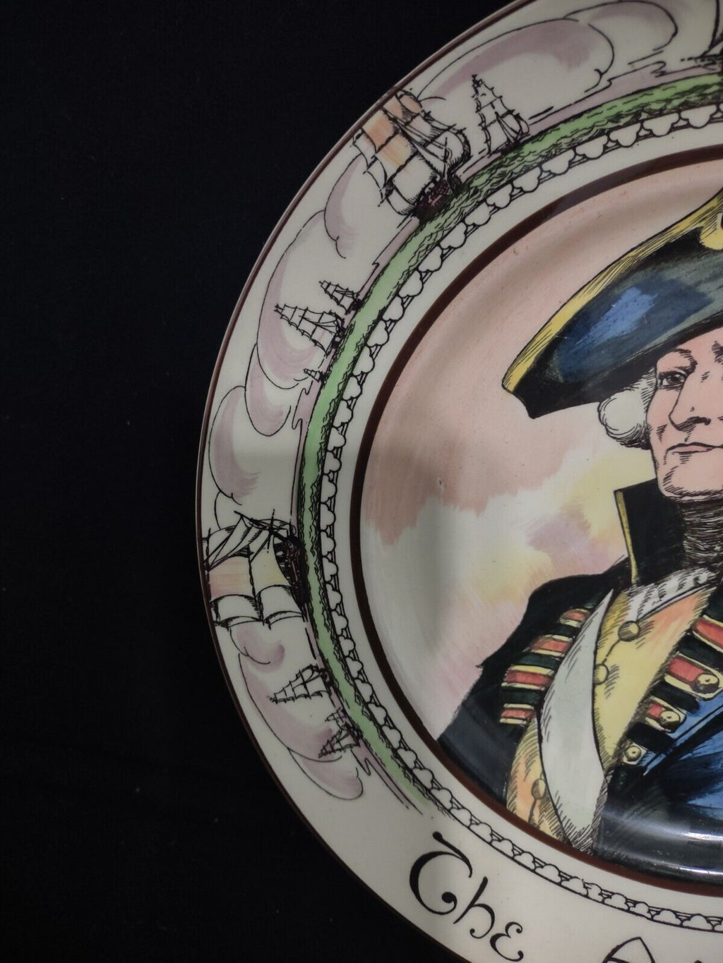 079 Vintage Collectible Royal Doulton The Admiral Plate 10-1/2"